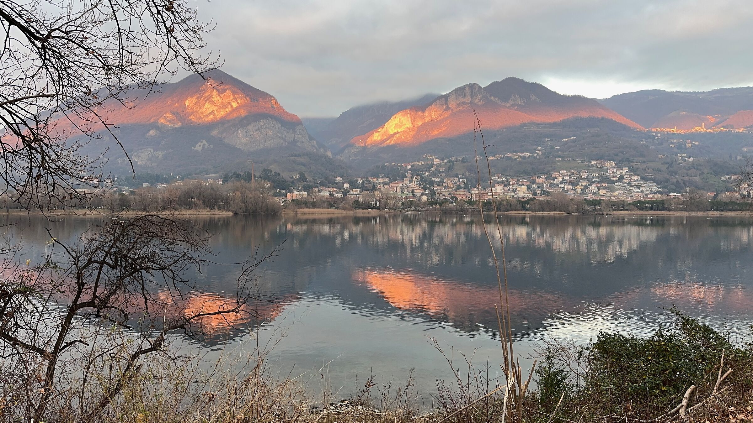 Tramonto sul lago di Olginate 3