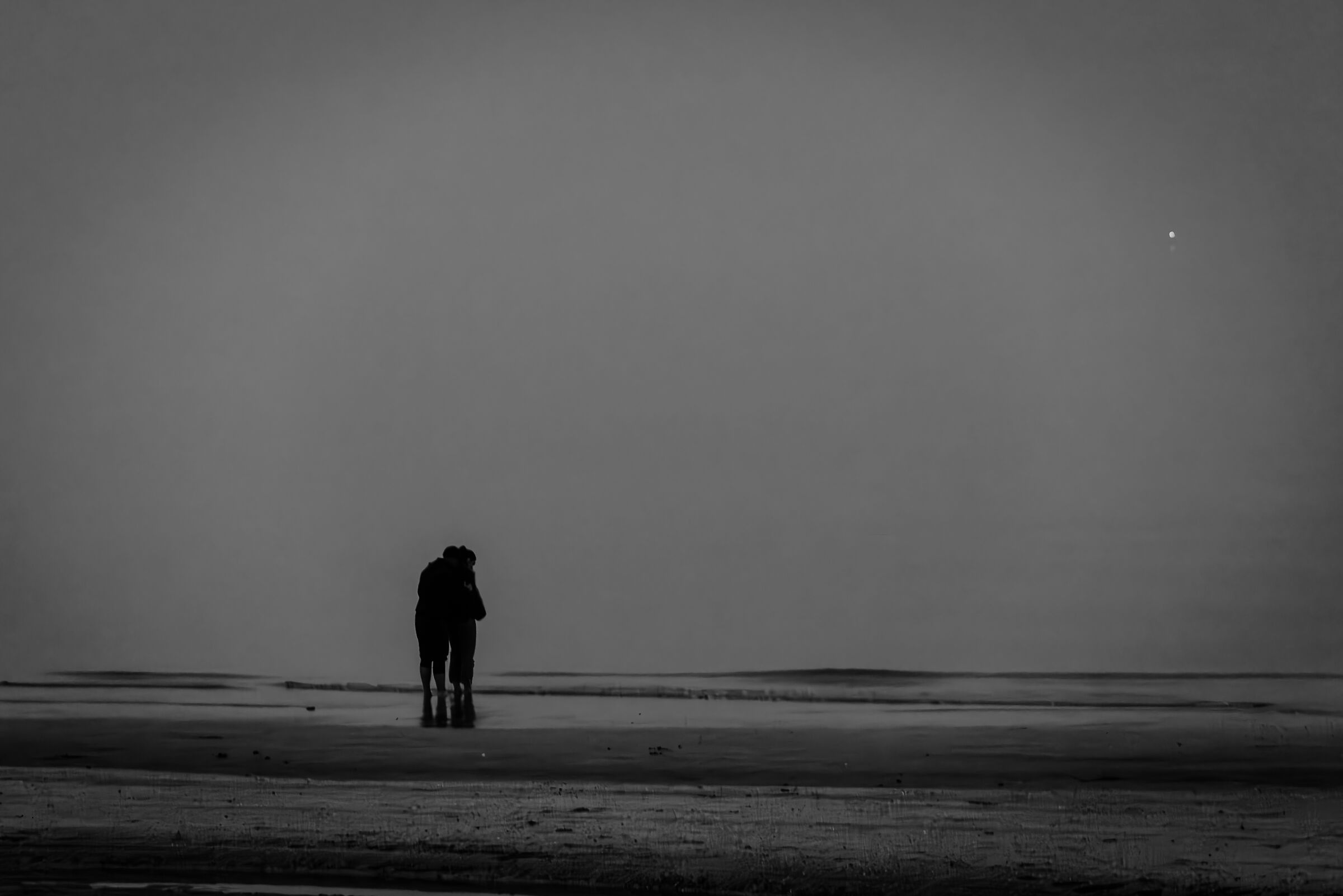 on the beach