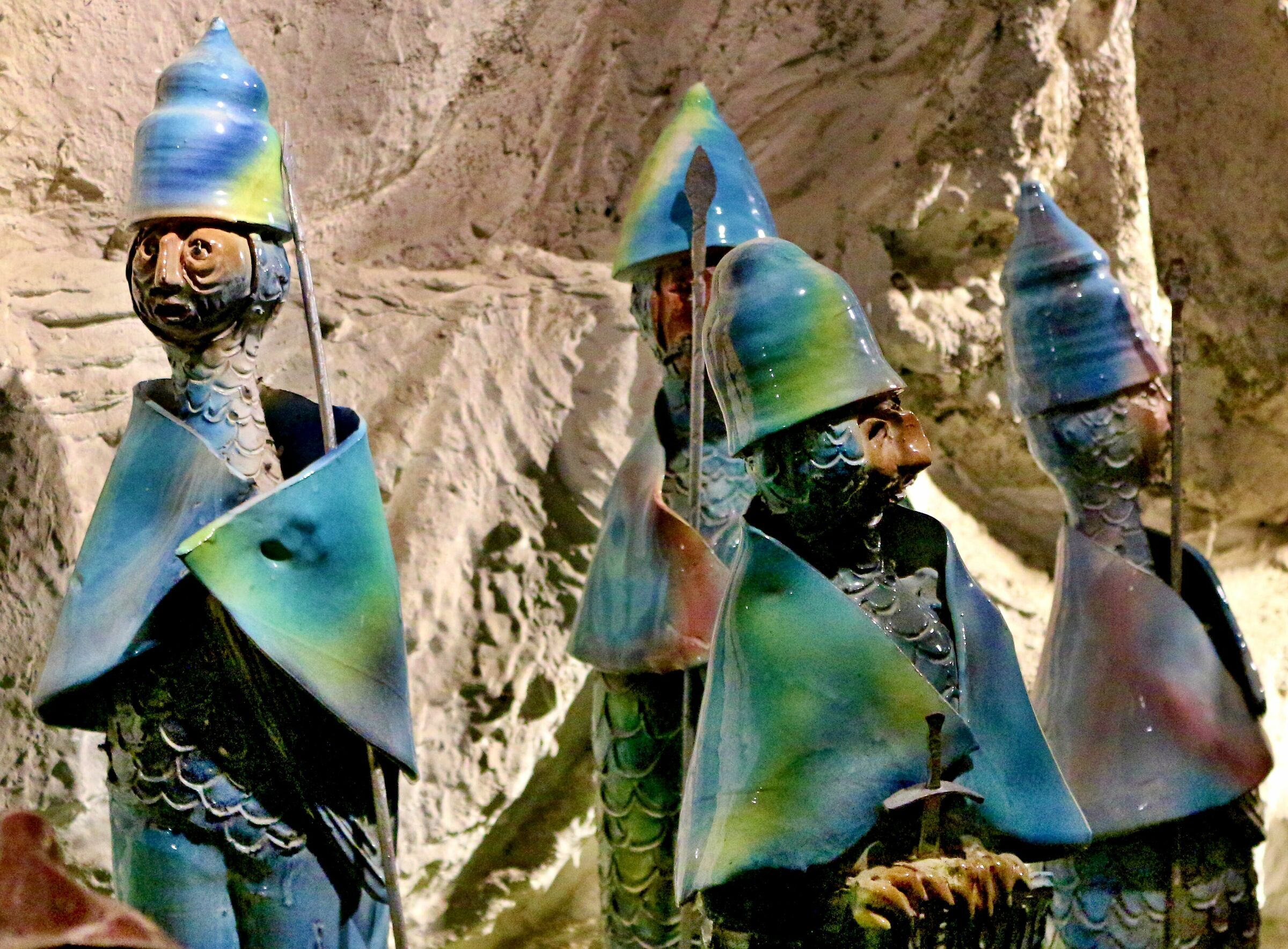 . and 4 Gendarmes arrived. (from the Nativity scene of Arenz...