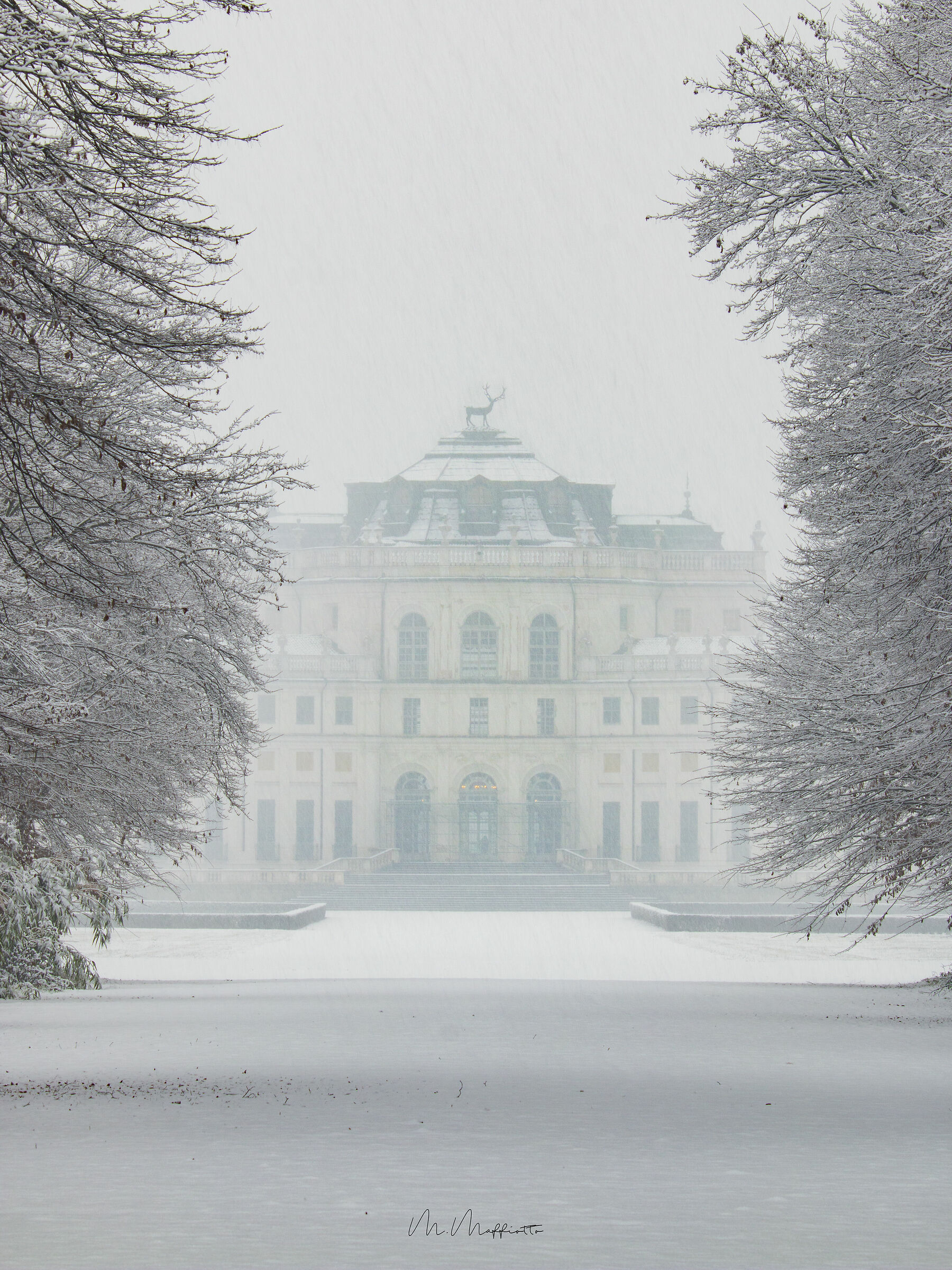Stupinigi and the snow
