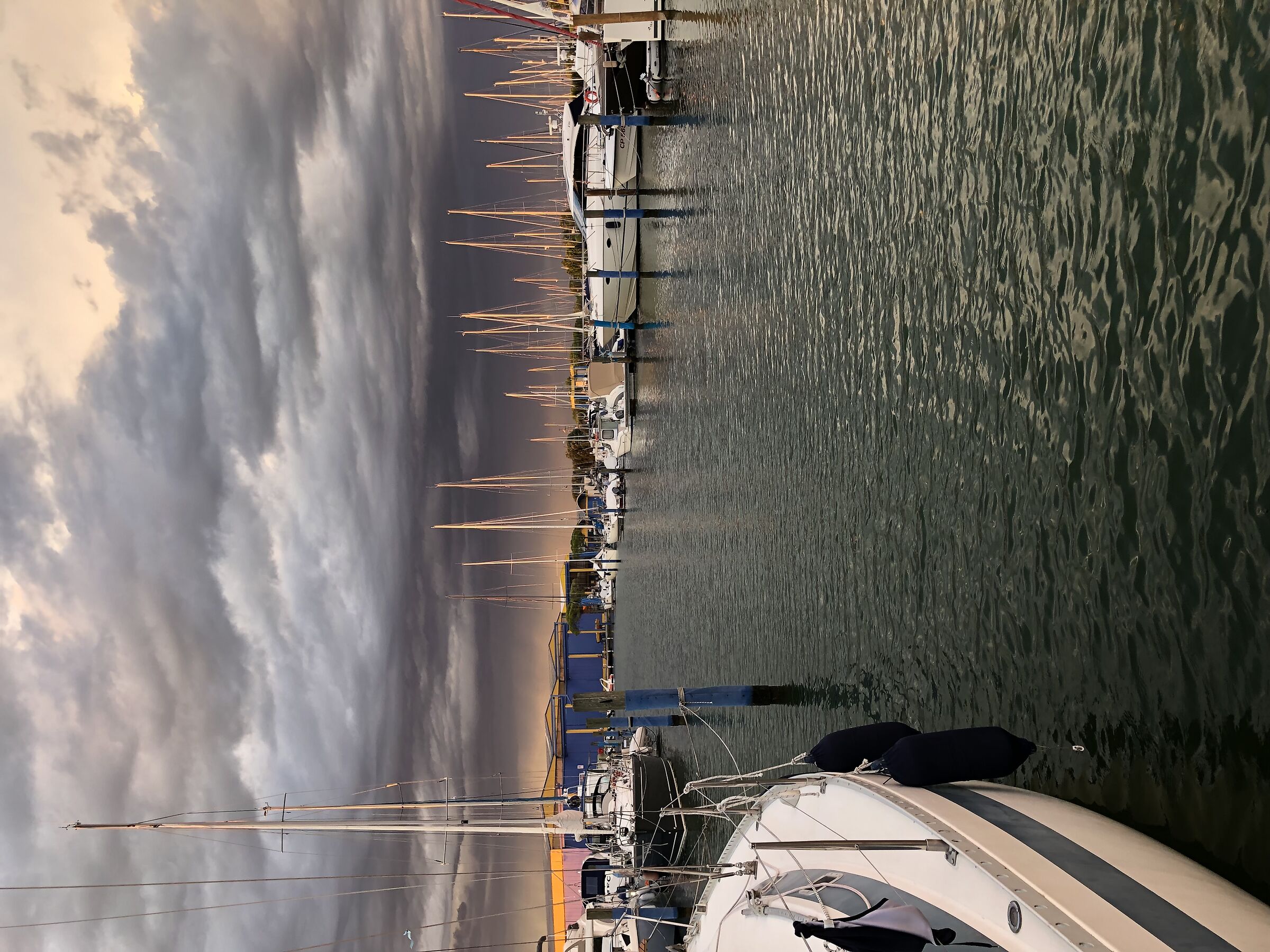 Temporale al tramonto