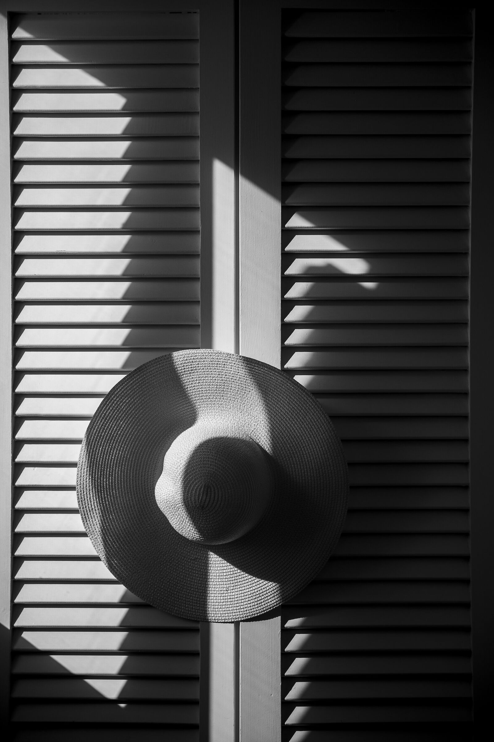 black and white