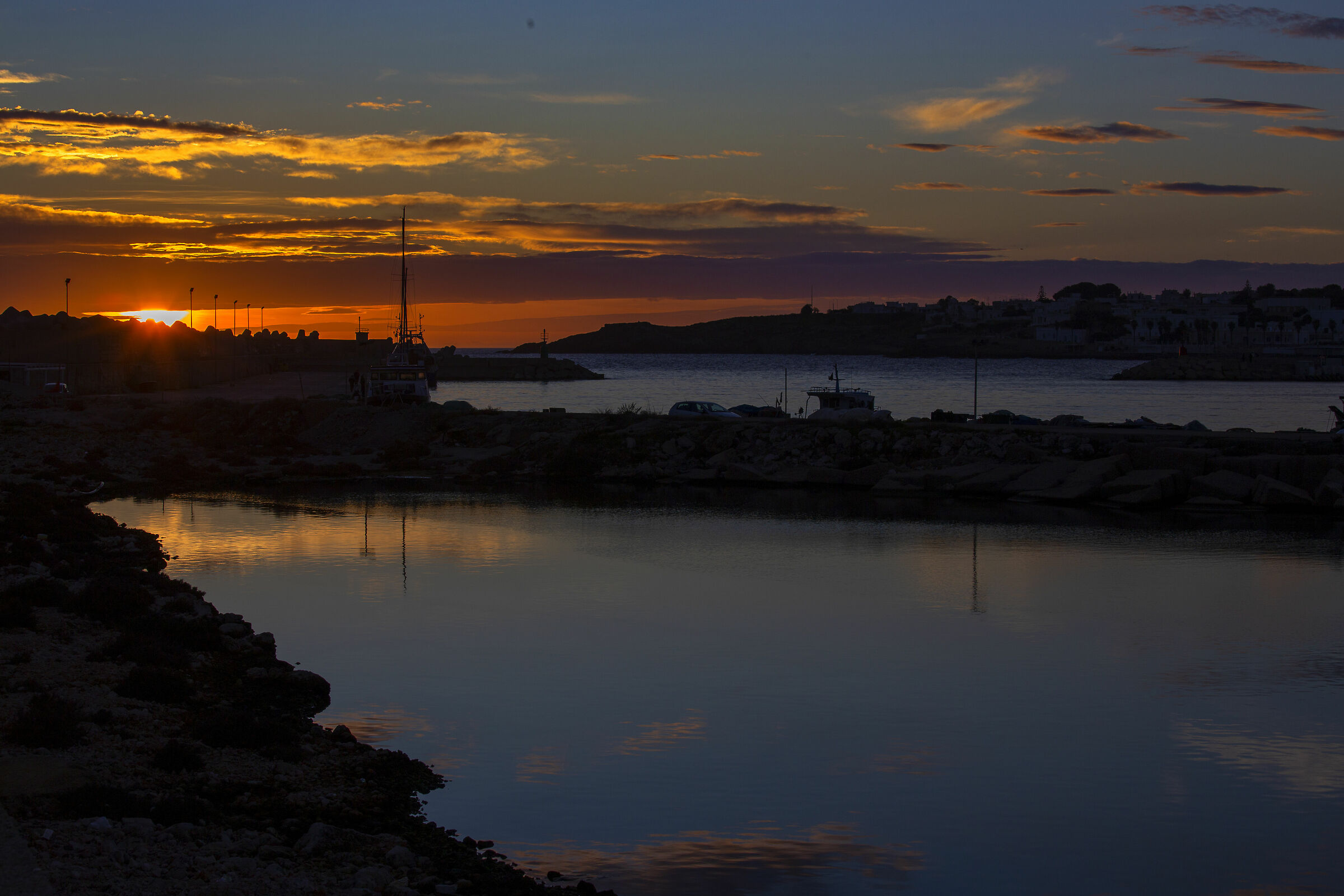 tramonto nel salento