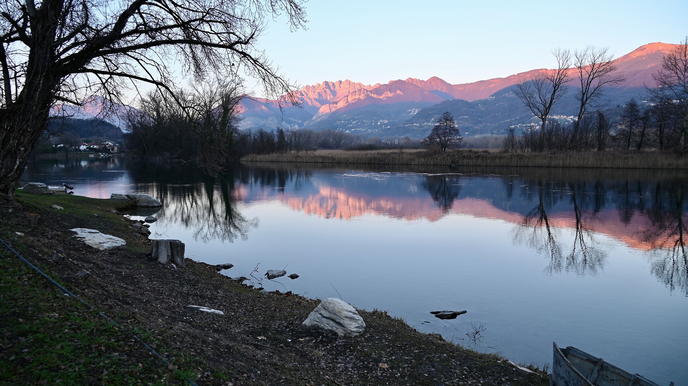 Winter sunset along the Adda 2