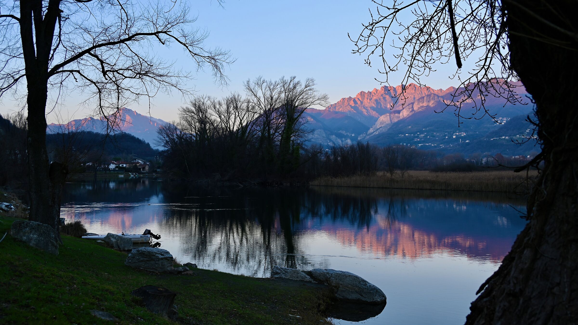Tramonto invernale lungo l'Adda 3