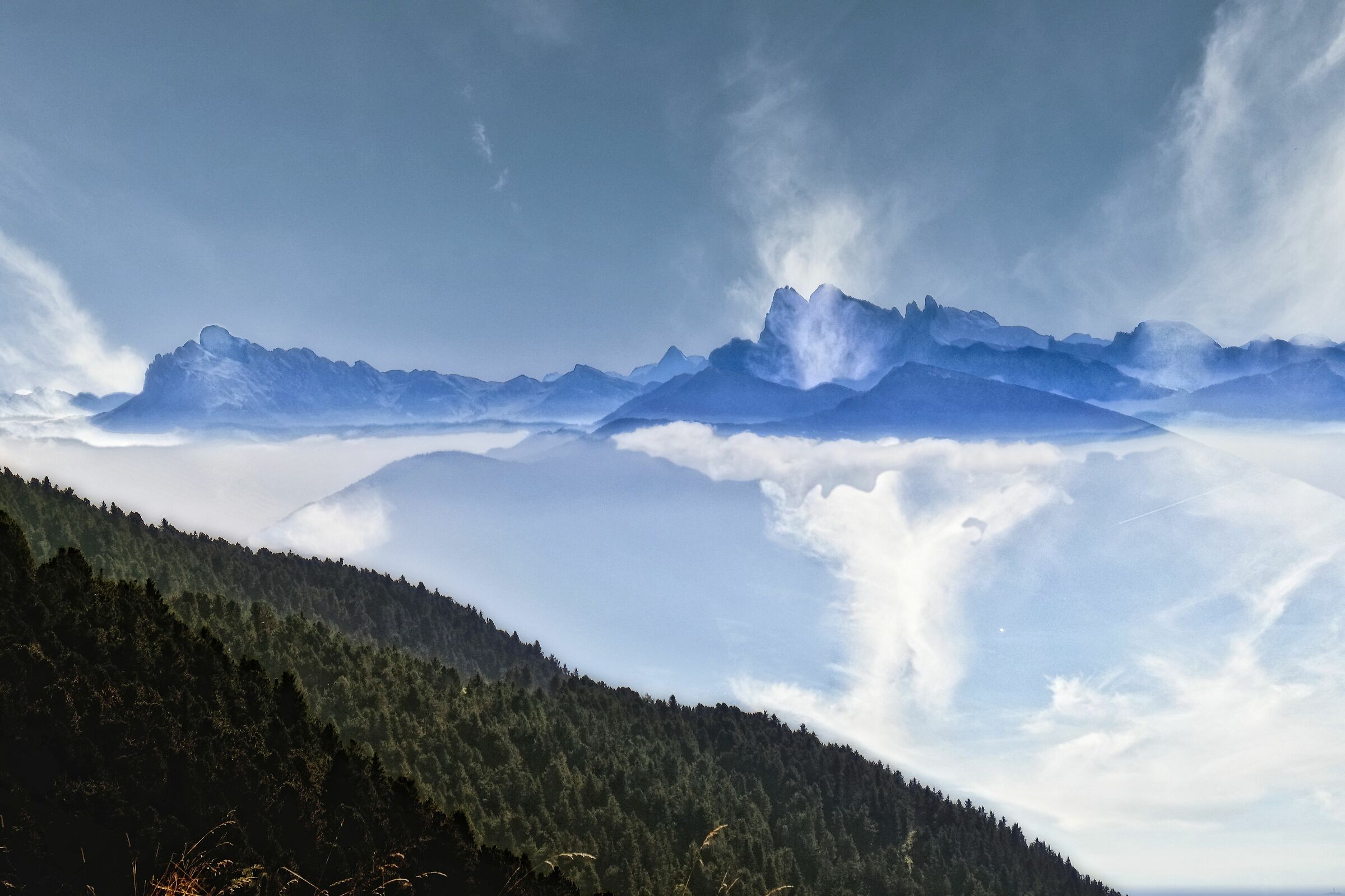 Le Dolomiti dal Corno del Renon