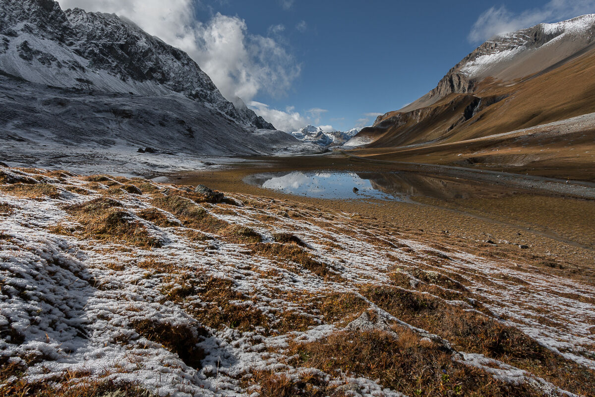 Prima neve al lago di Albula ...