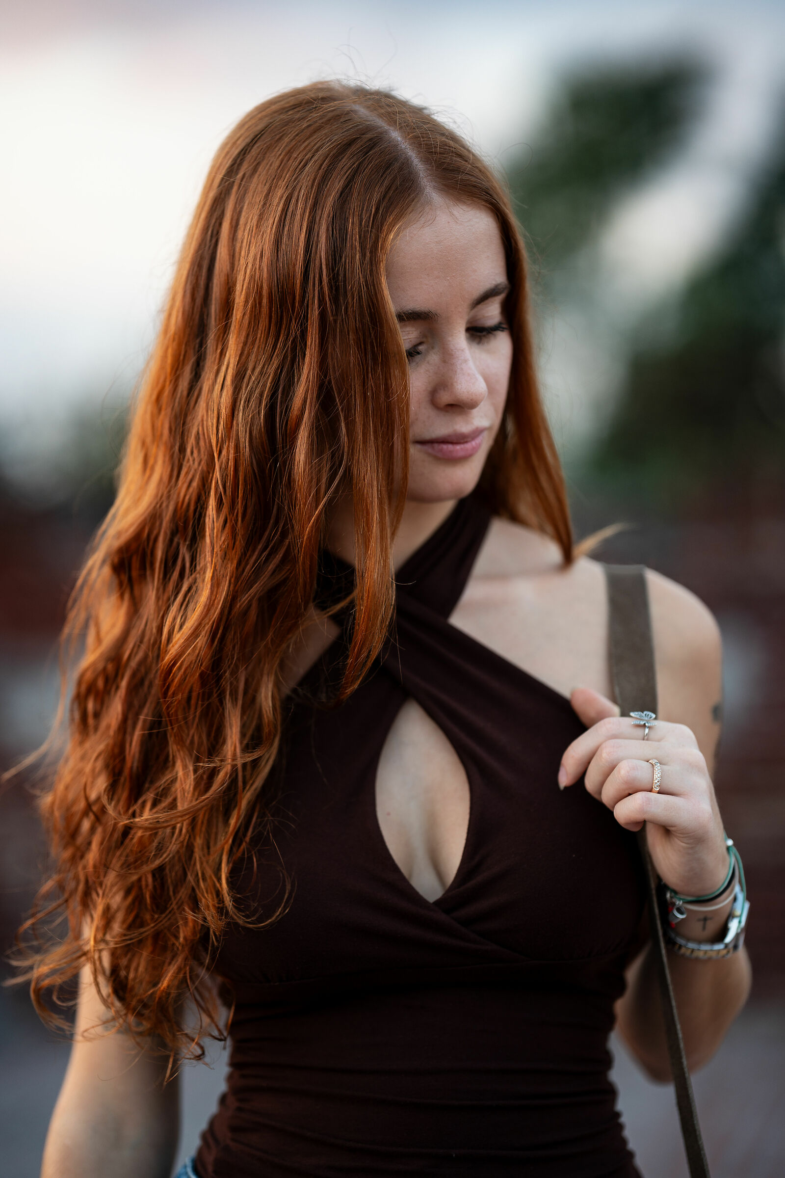 Golden hour red hair