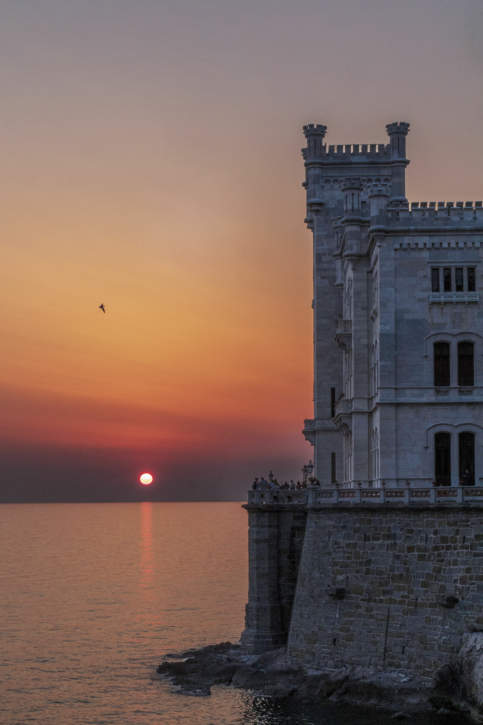 Trieste sunset (Miramare Castle)