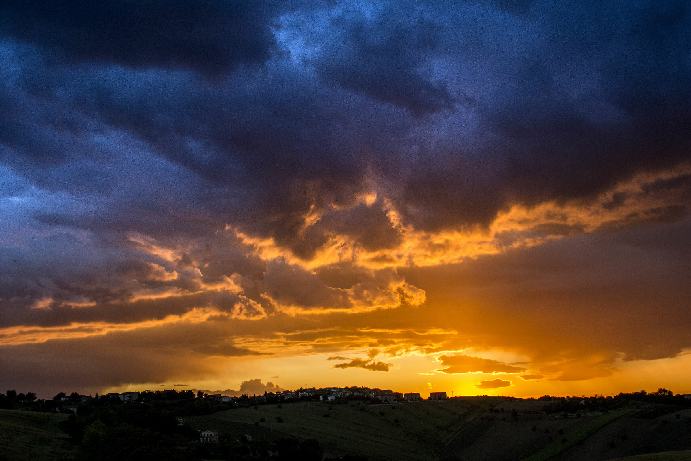 Multicolored sunsets