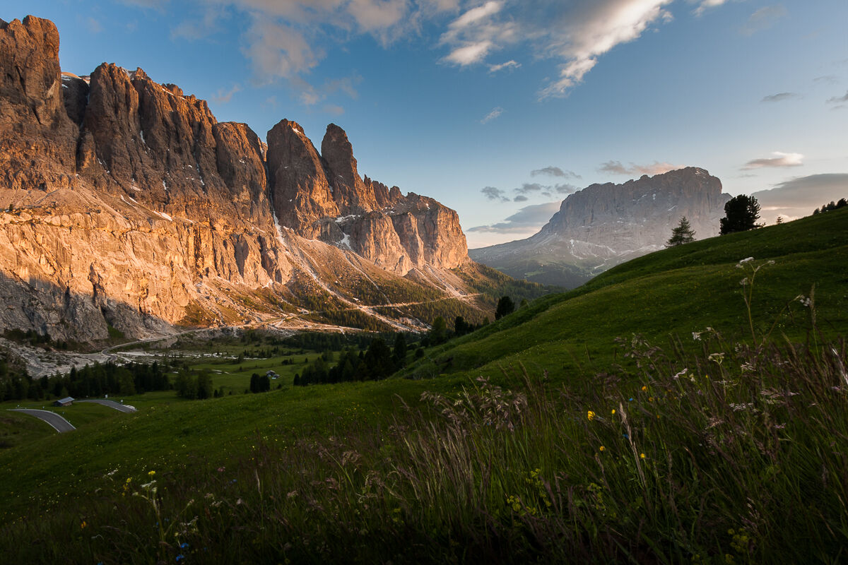 Tramonto al Gardena ...