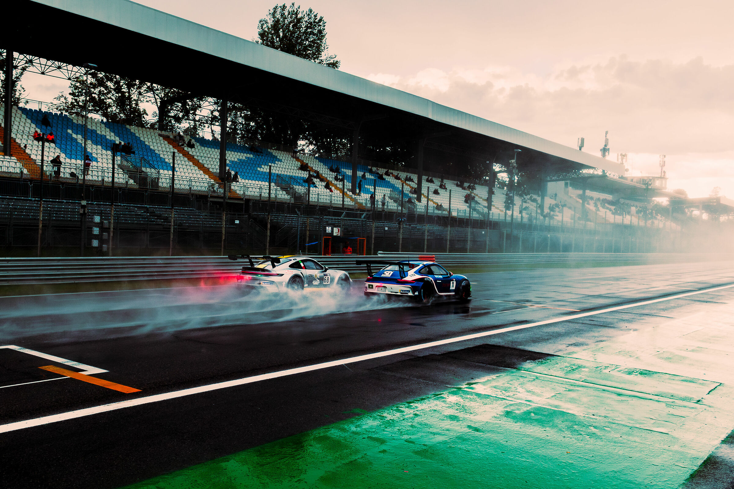 Overtaking in the rain