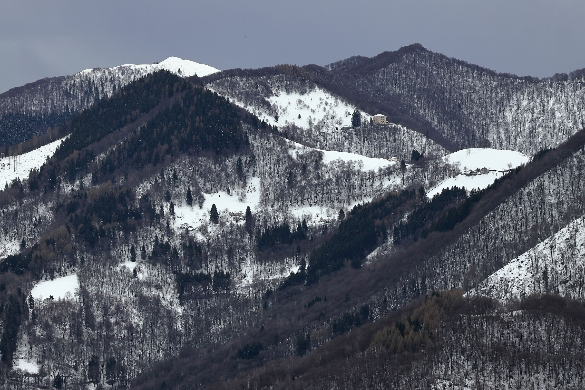 Intelvi valley after the snowfall