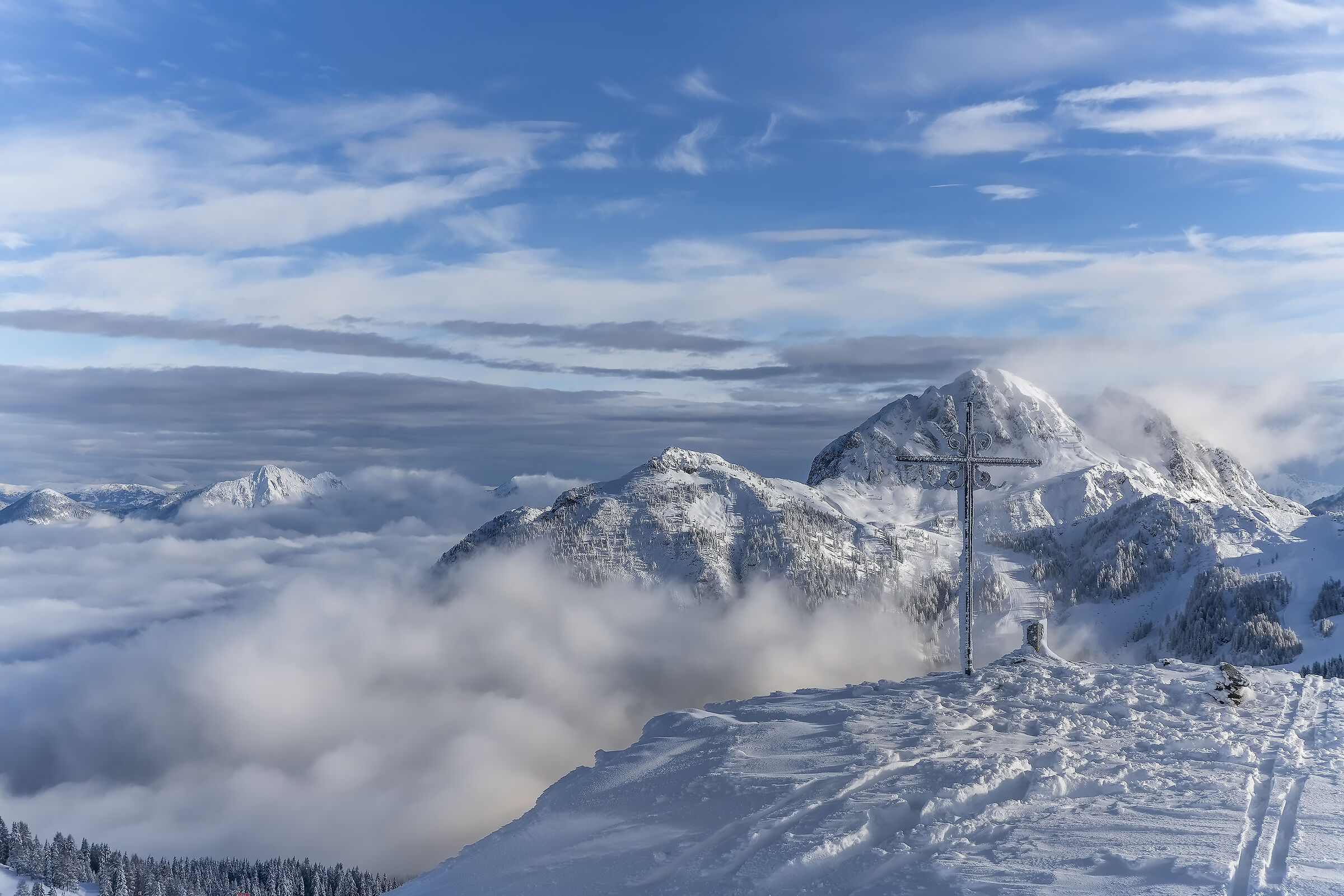 Peak on the Italian-Austrian border (Carnic Alps)