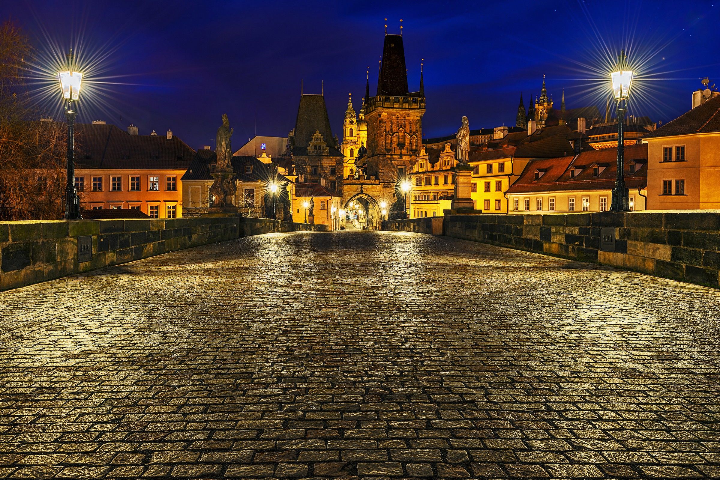 Charles Bridge by night