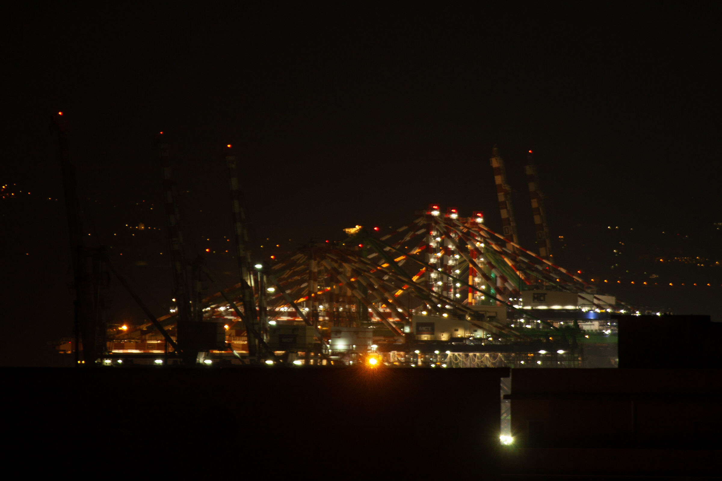 Port of Gioia Tauro - Night Perspective