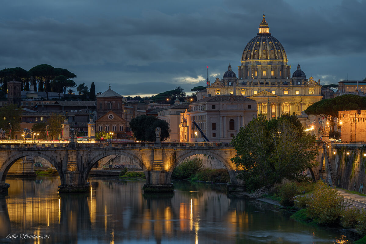 St. Peter's at sunset