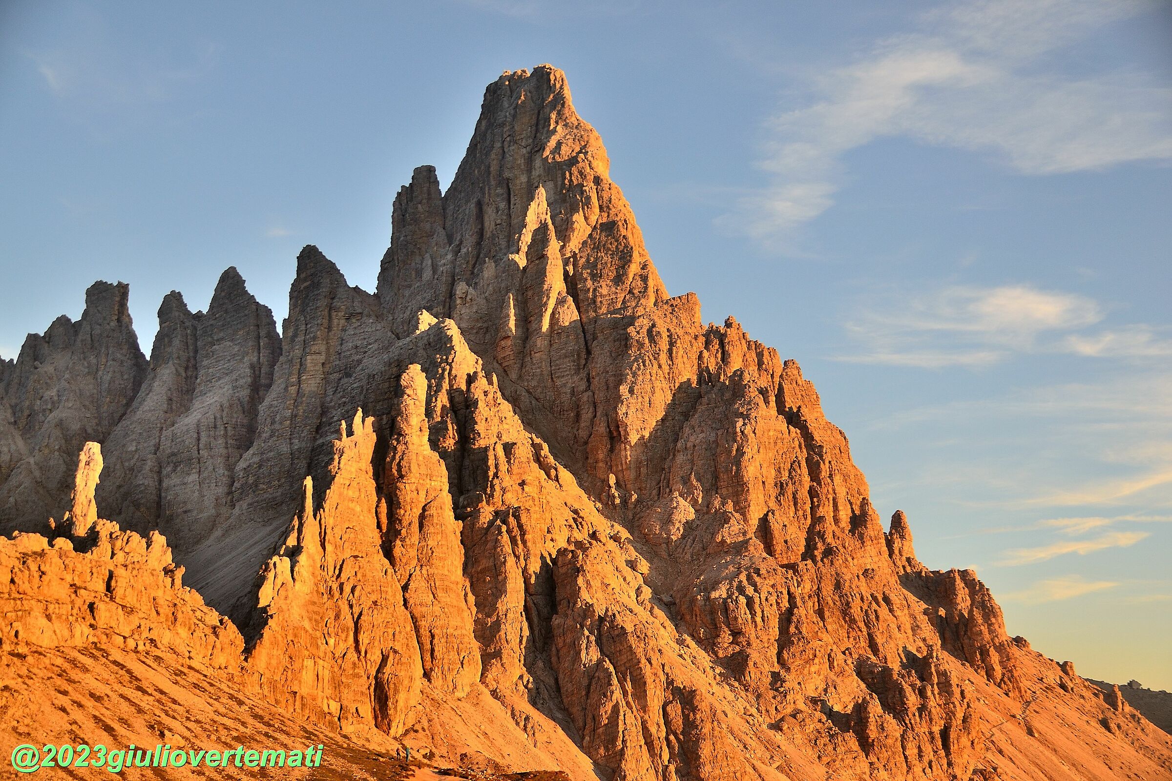 Sunset on Monte Paterno.