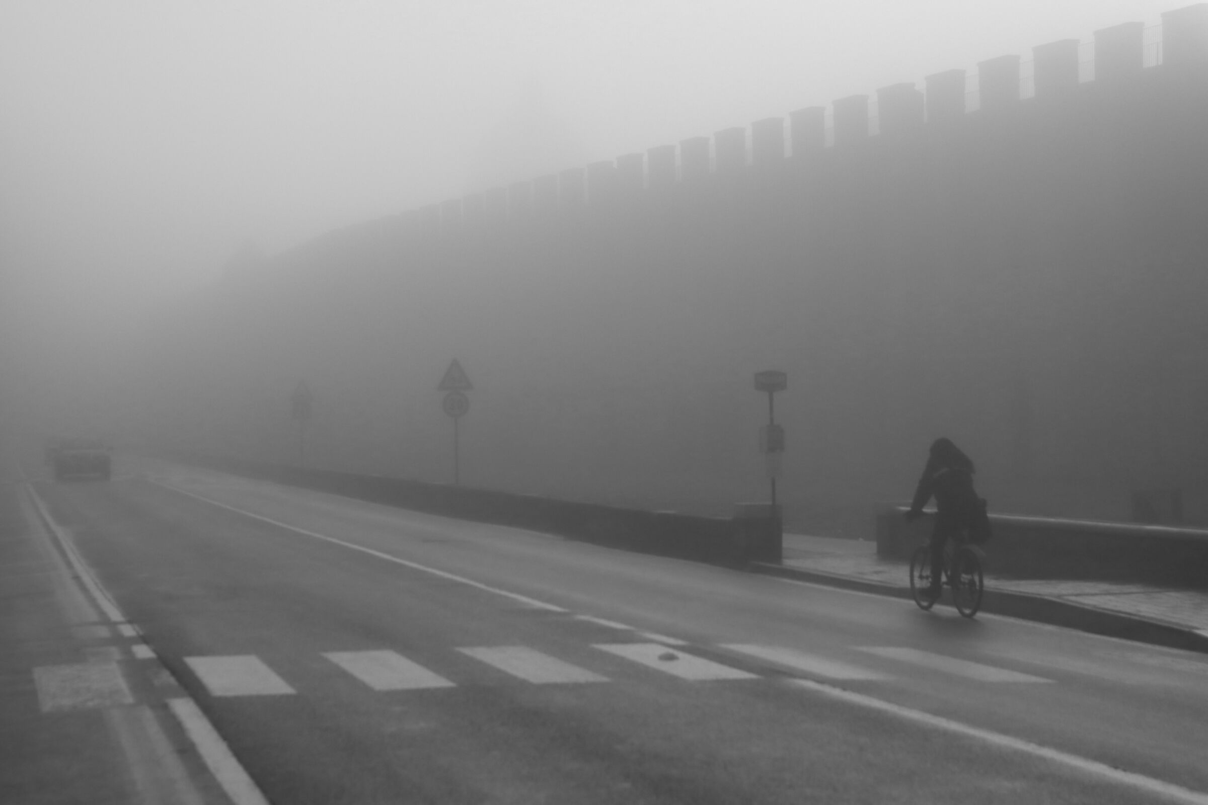 A muffled awakening along the walls...