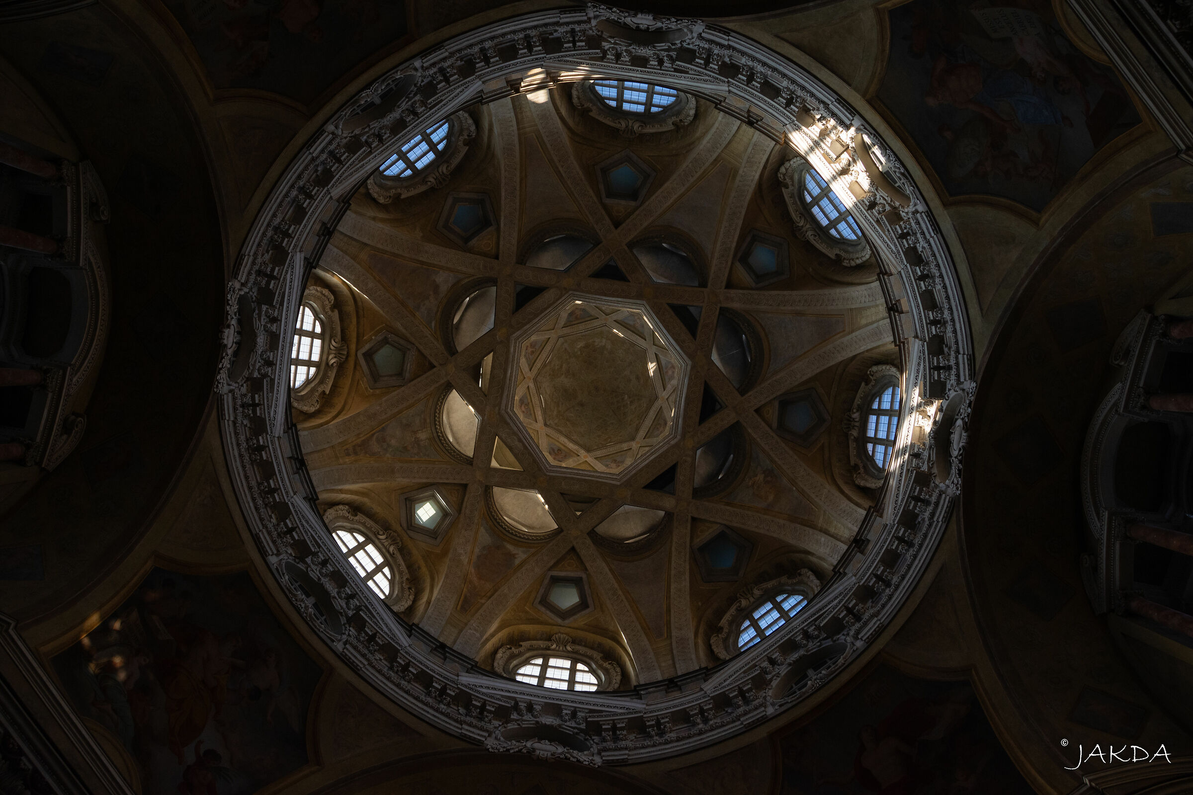 With your nose in the air