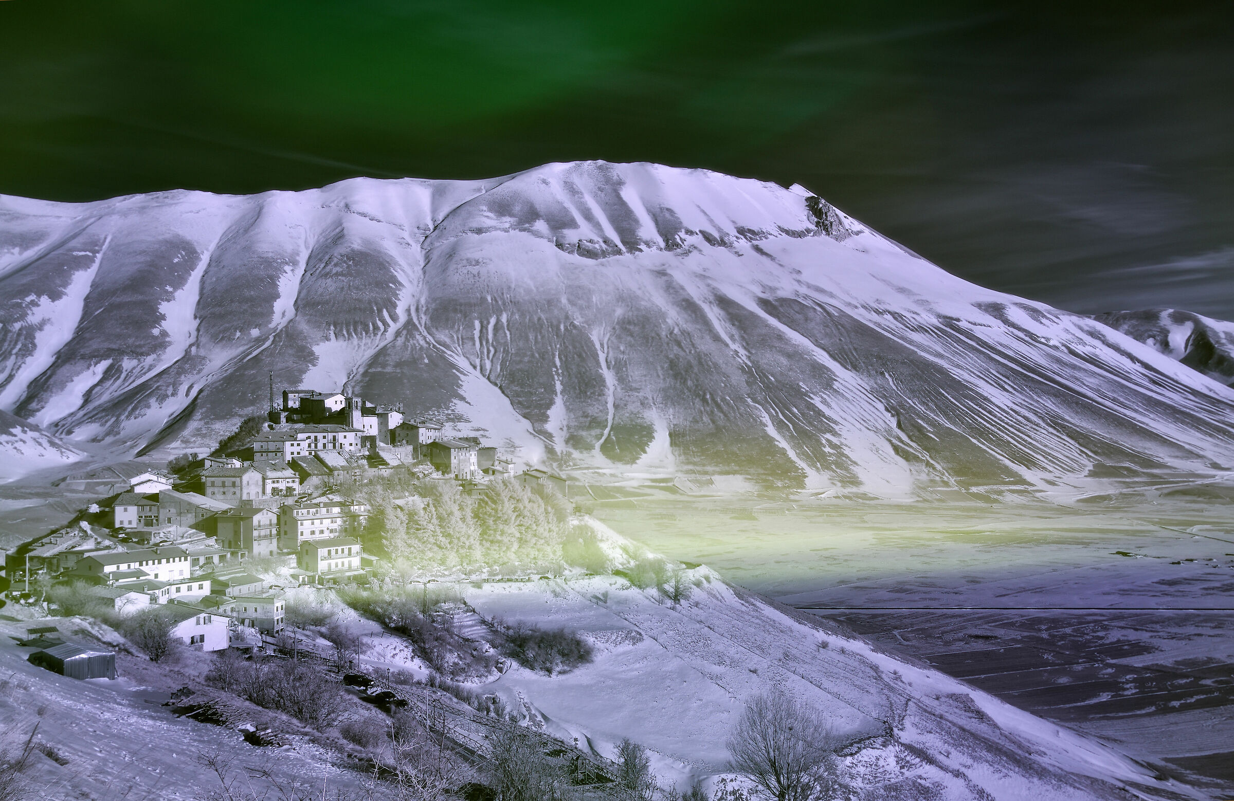 Castelluccio all'infrarosso