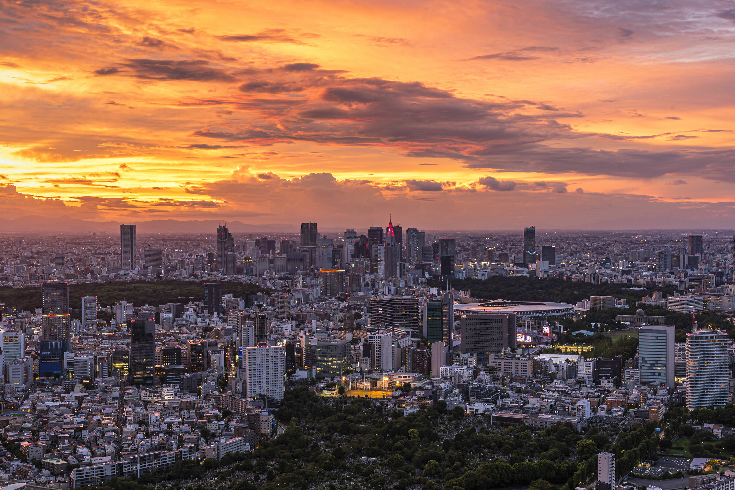 Sunset in Tokyo