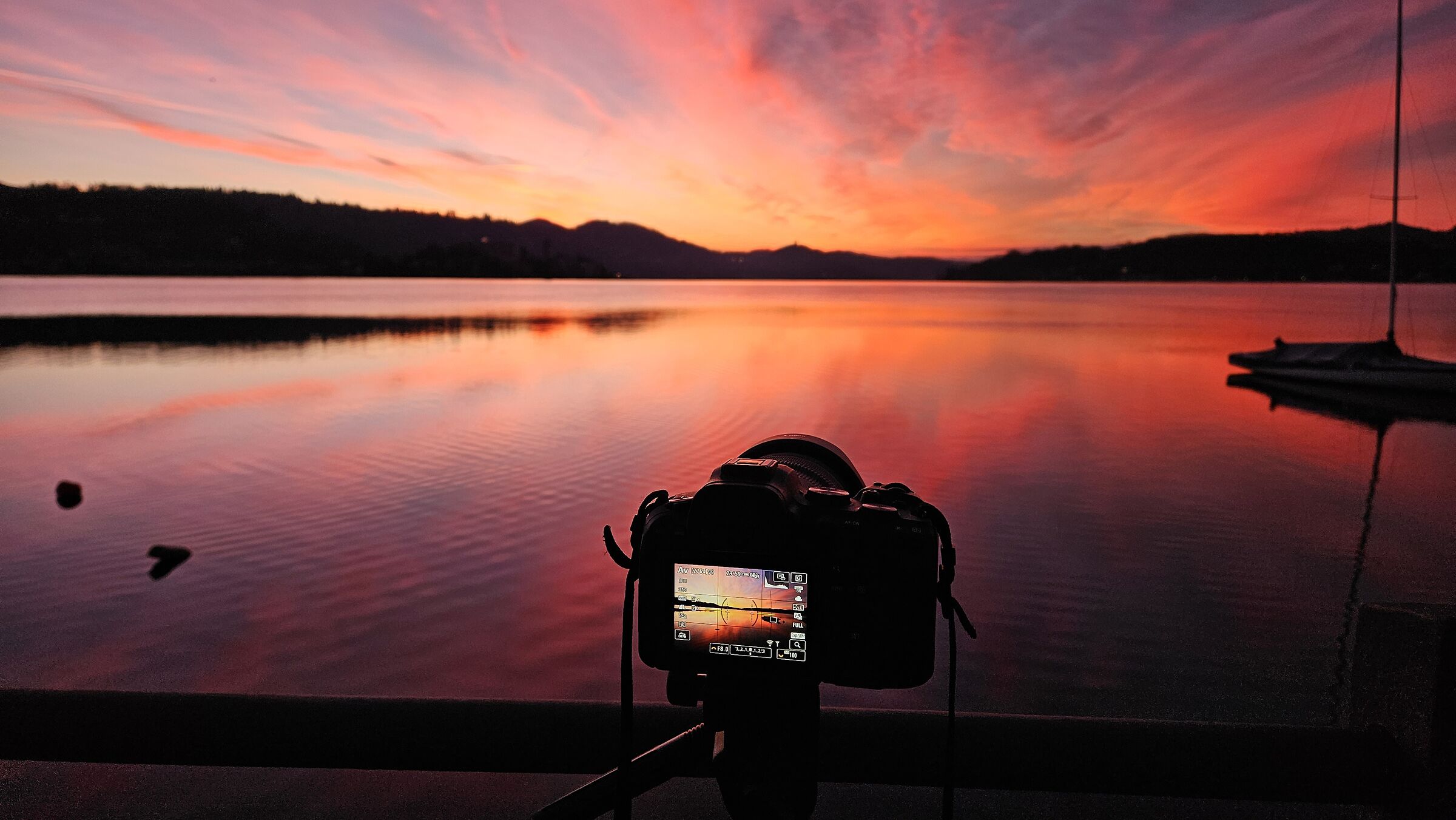 Foto alla foto dell'alba