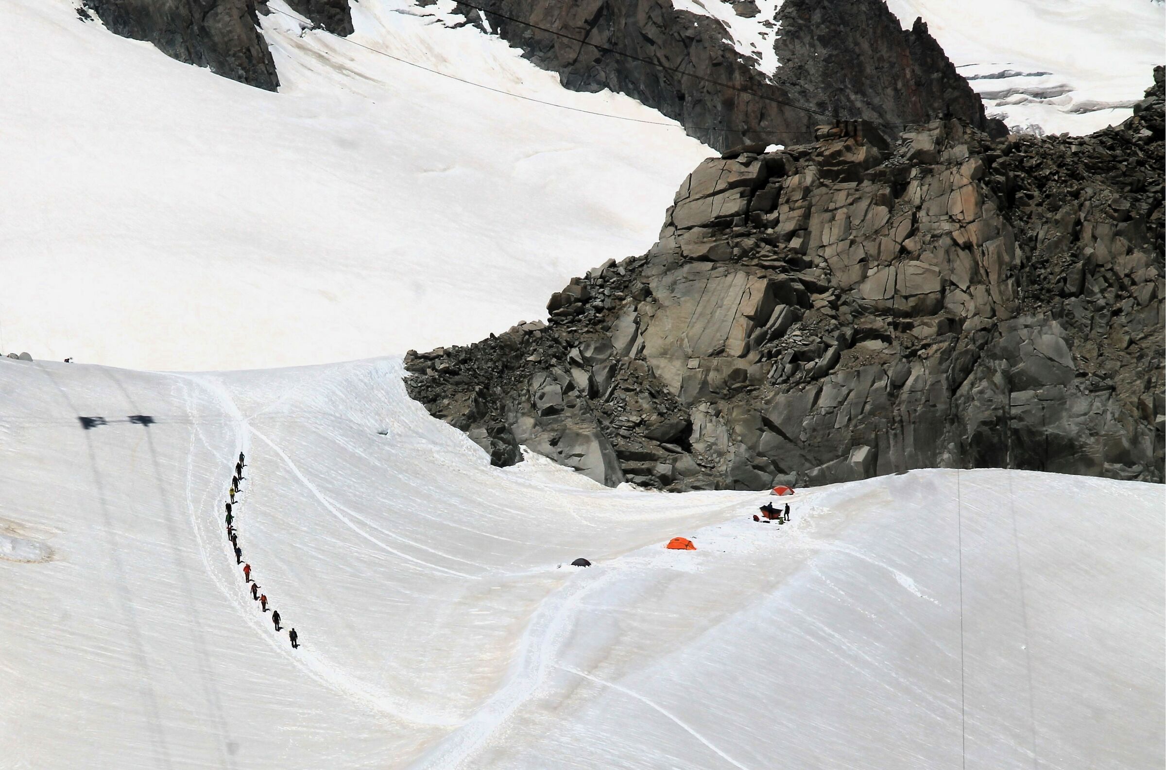 il ritorno degli alpinisti
