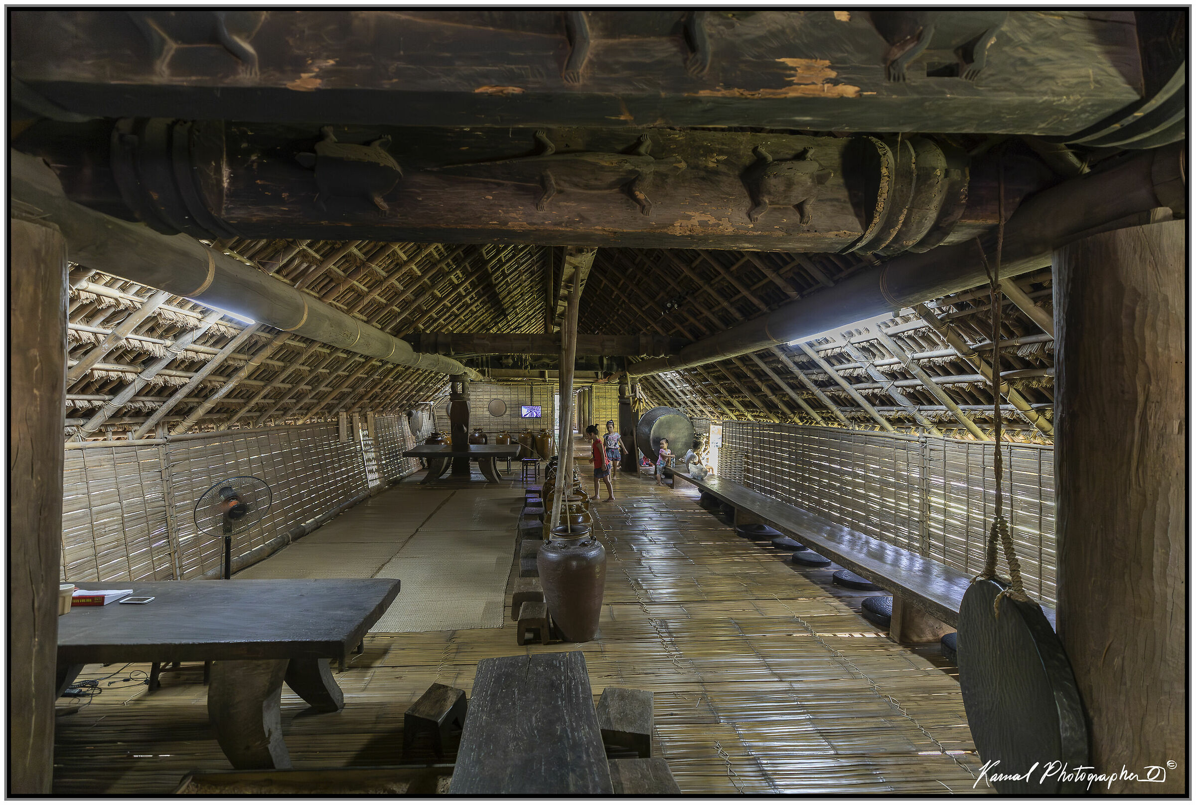 Bahnar ethnic house, ethnographic museum, Hanoi,