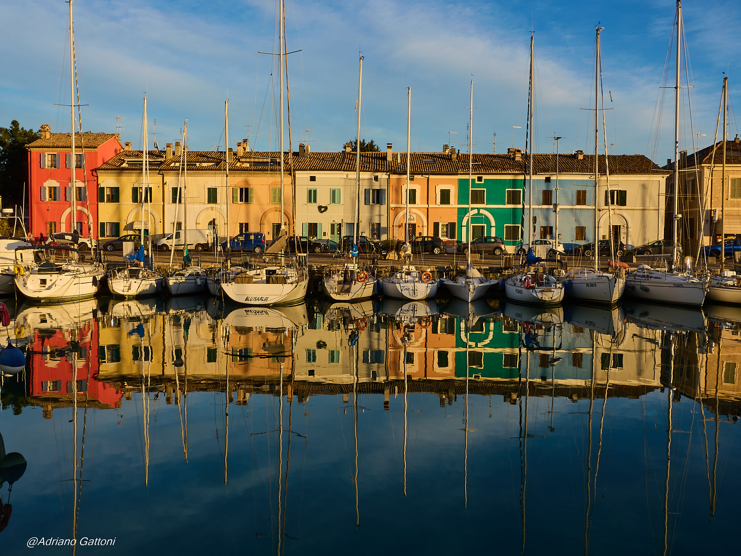 le casette colorate del porto di Pesaro