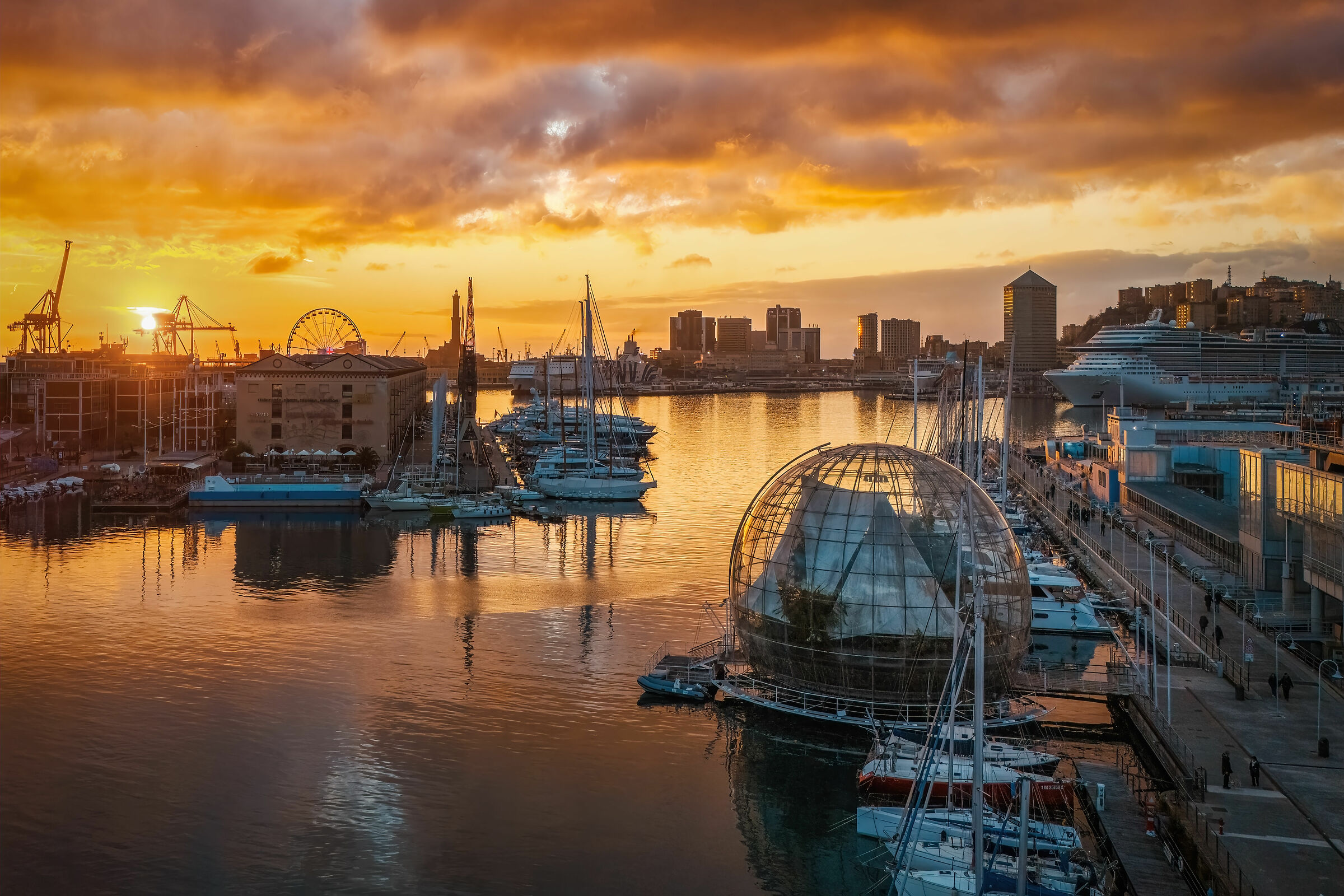 Magic Hour in Genoa