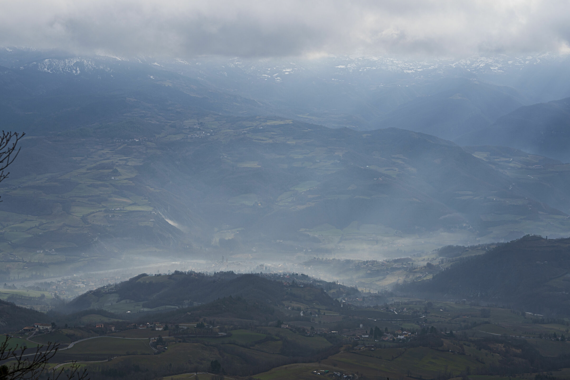Val Trebbia dal passo Penice