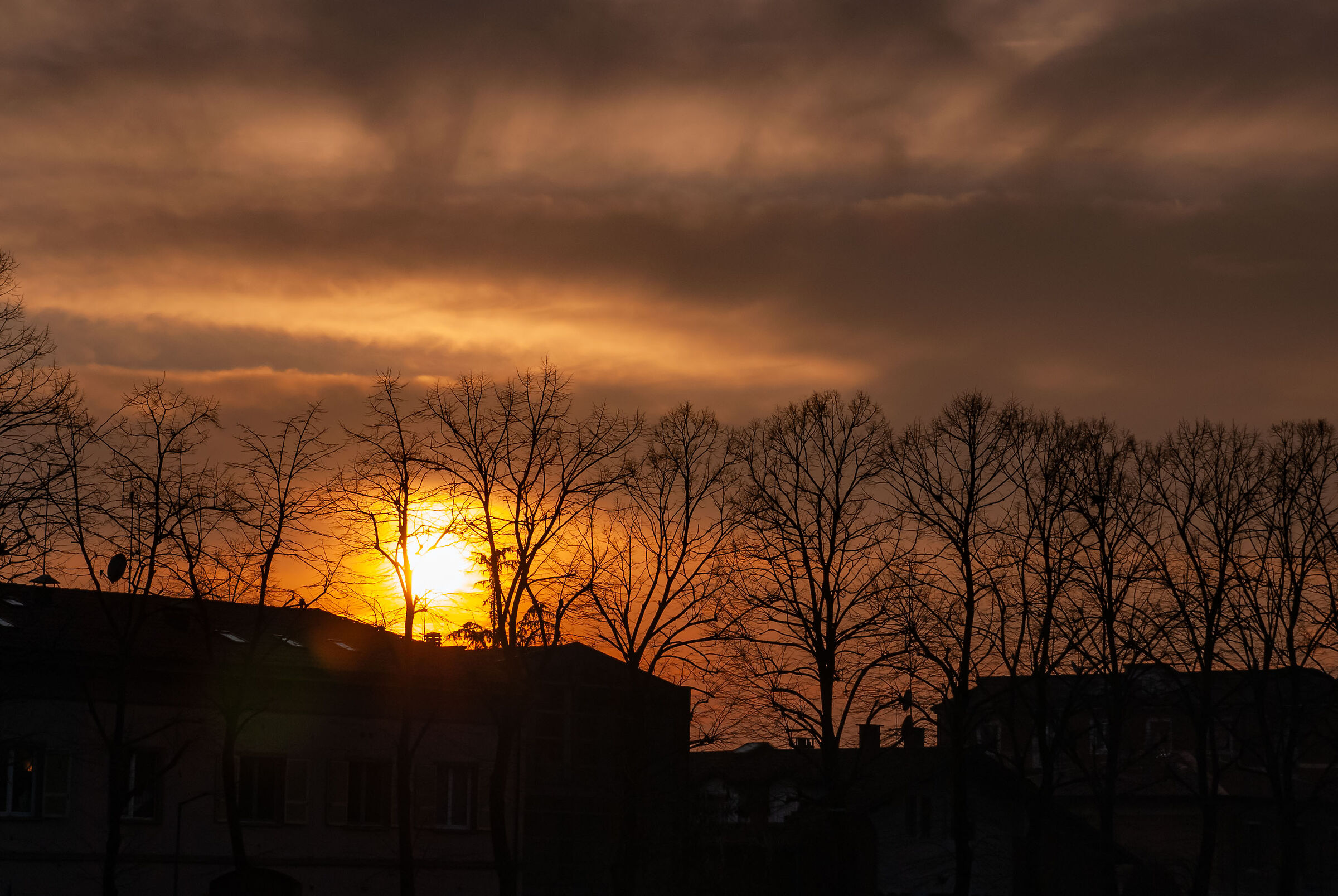 tramonto cittadino