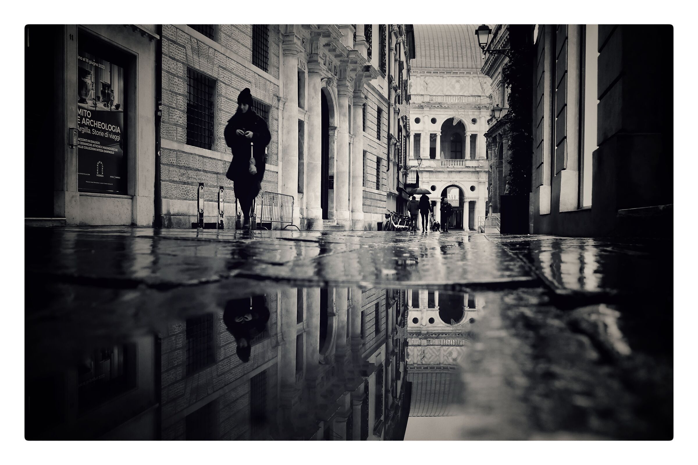 Giornata piovosa a Vicenza