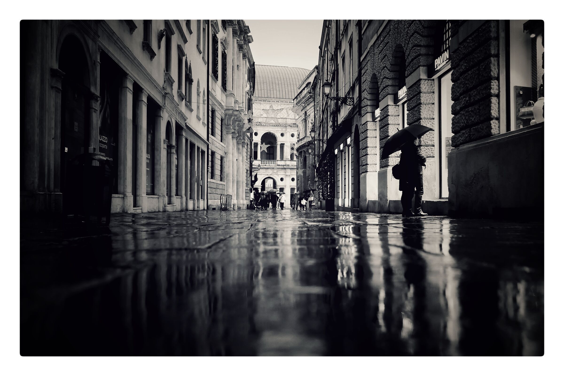 Giornata piovosa a Vicenza