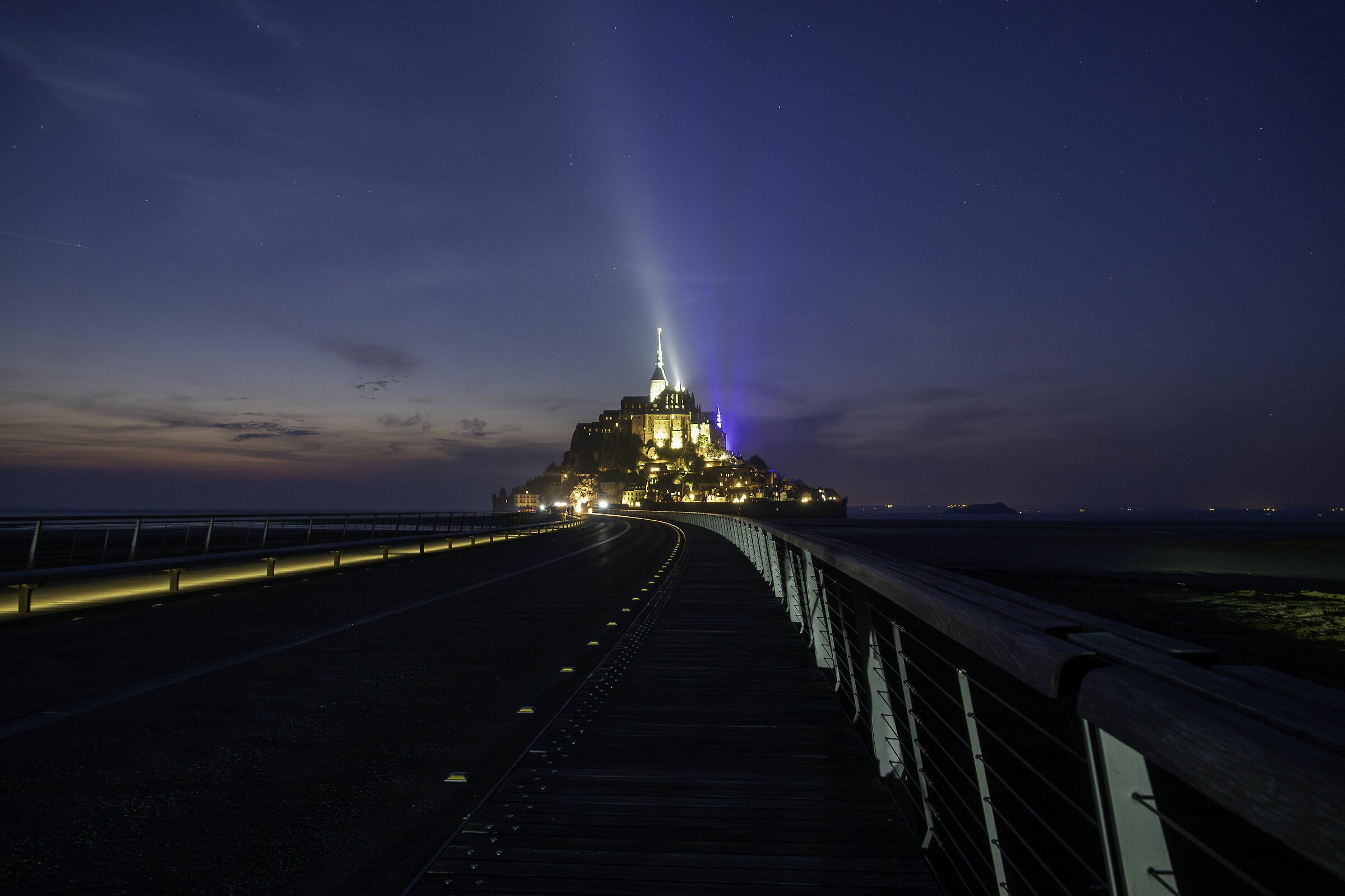 the road to Mt Saint Michel