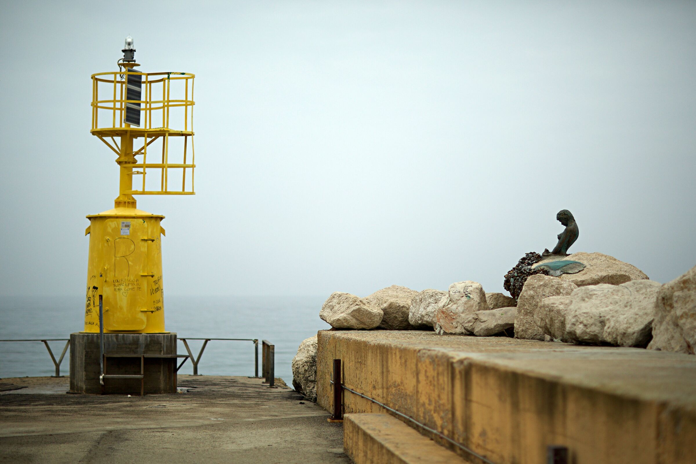 A mermaid in Senigallia
