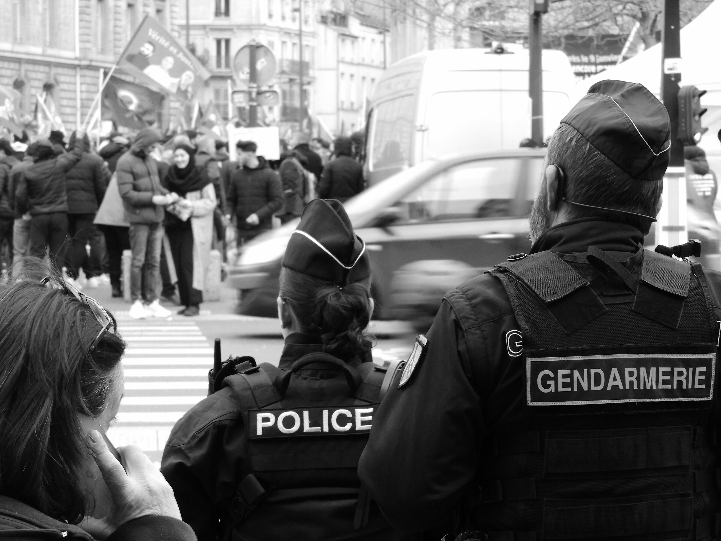 la Police a Place de la Republique