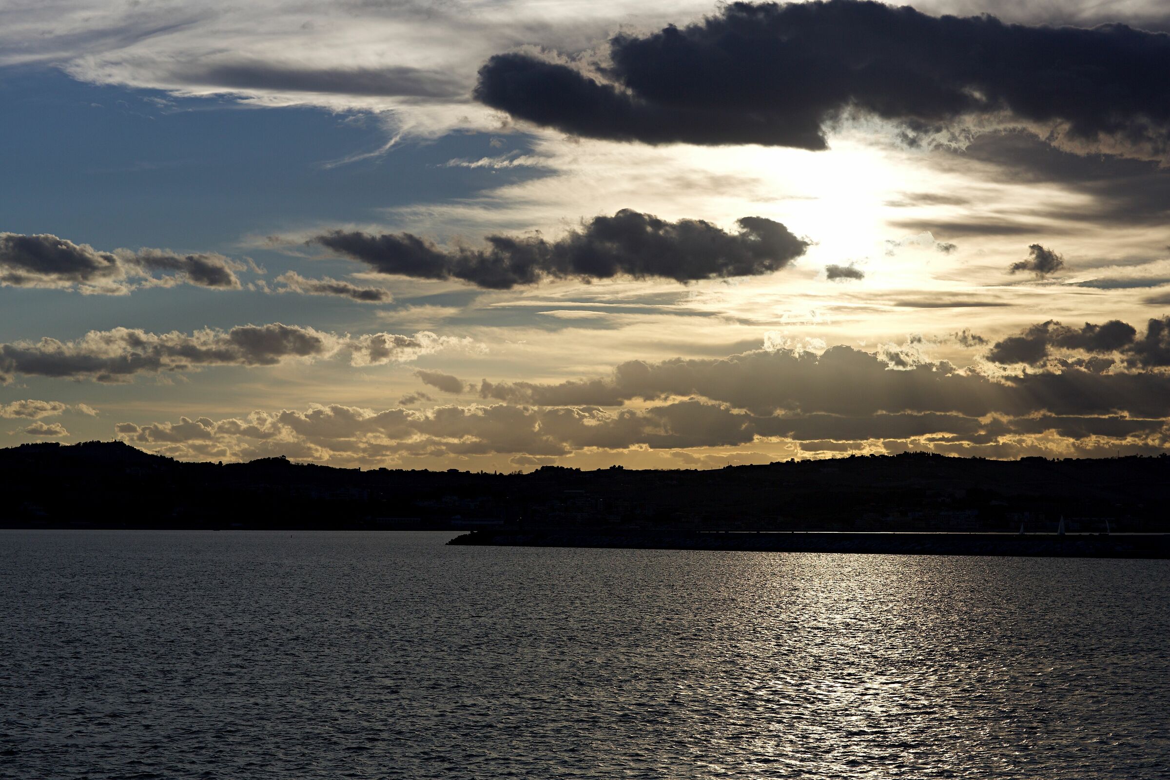 Between clouds and hills