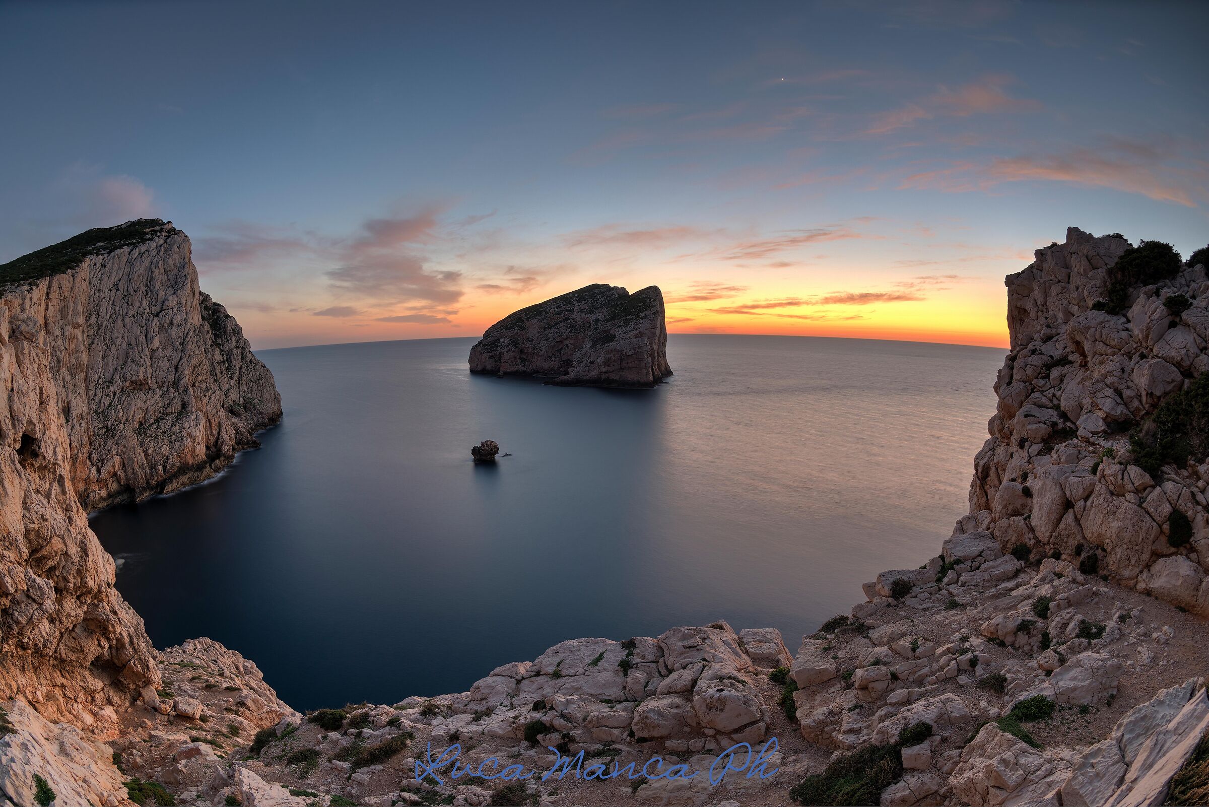 The light of the sunset