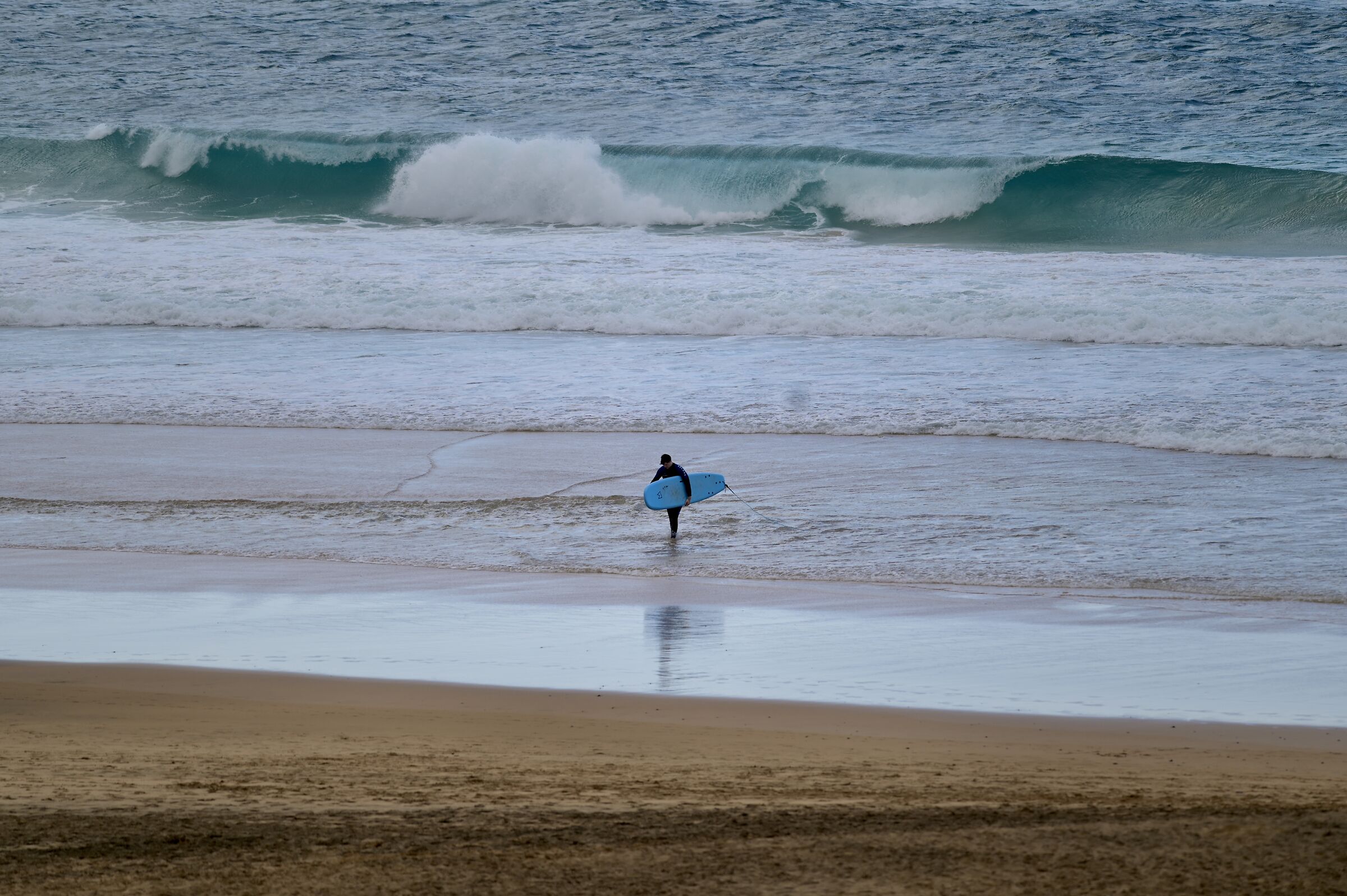 The sea won...