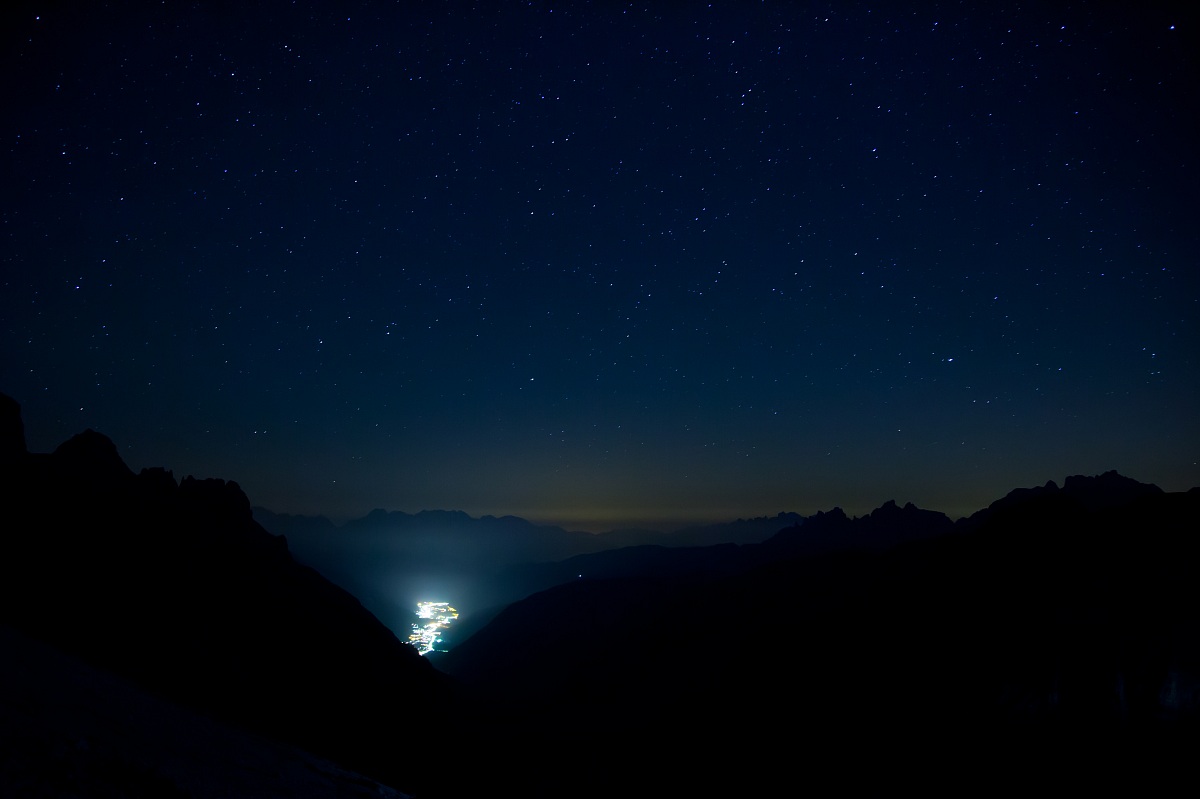 Auronzo at night