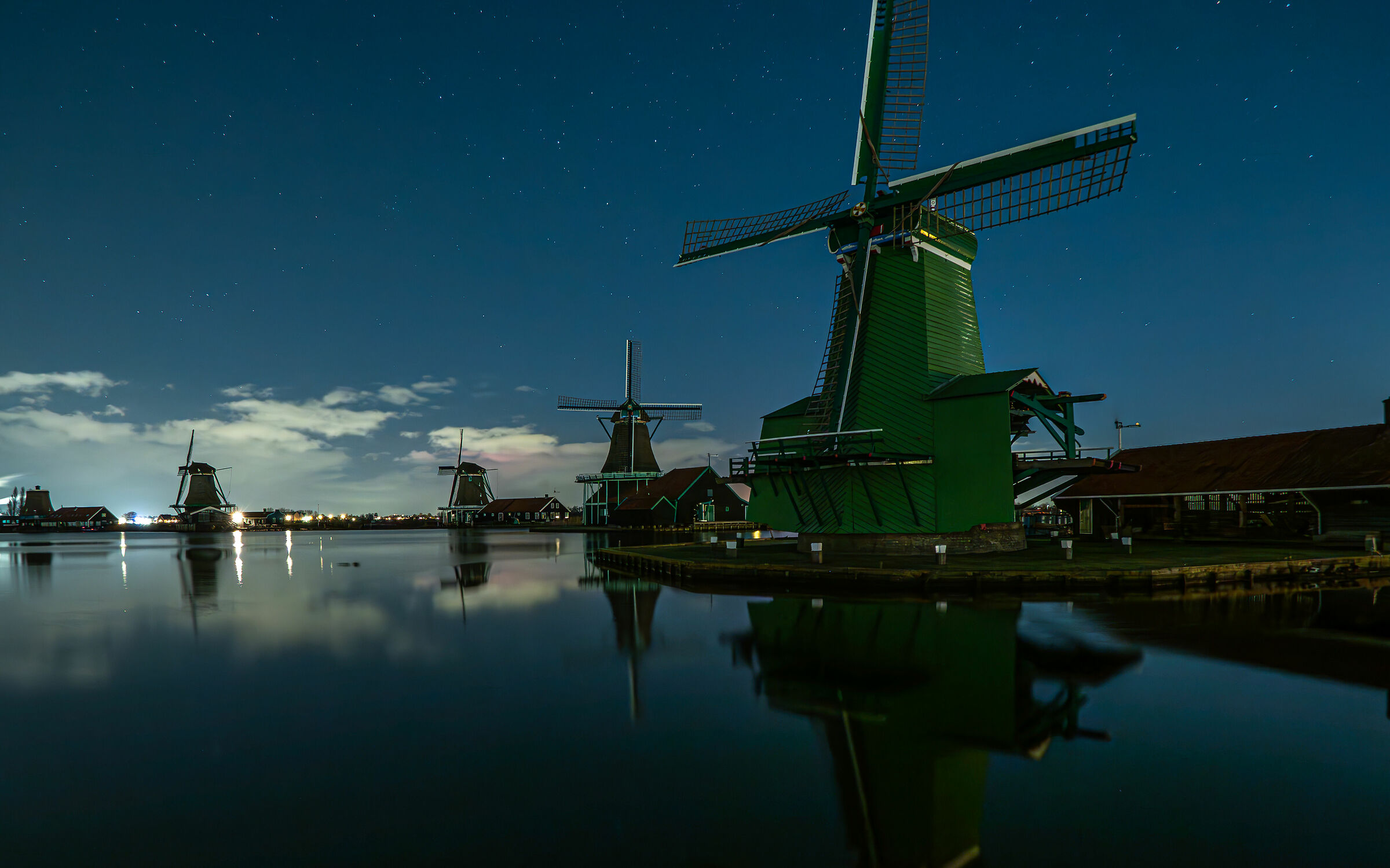 Windmills under the stars