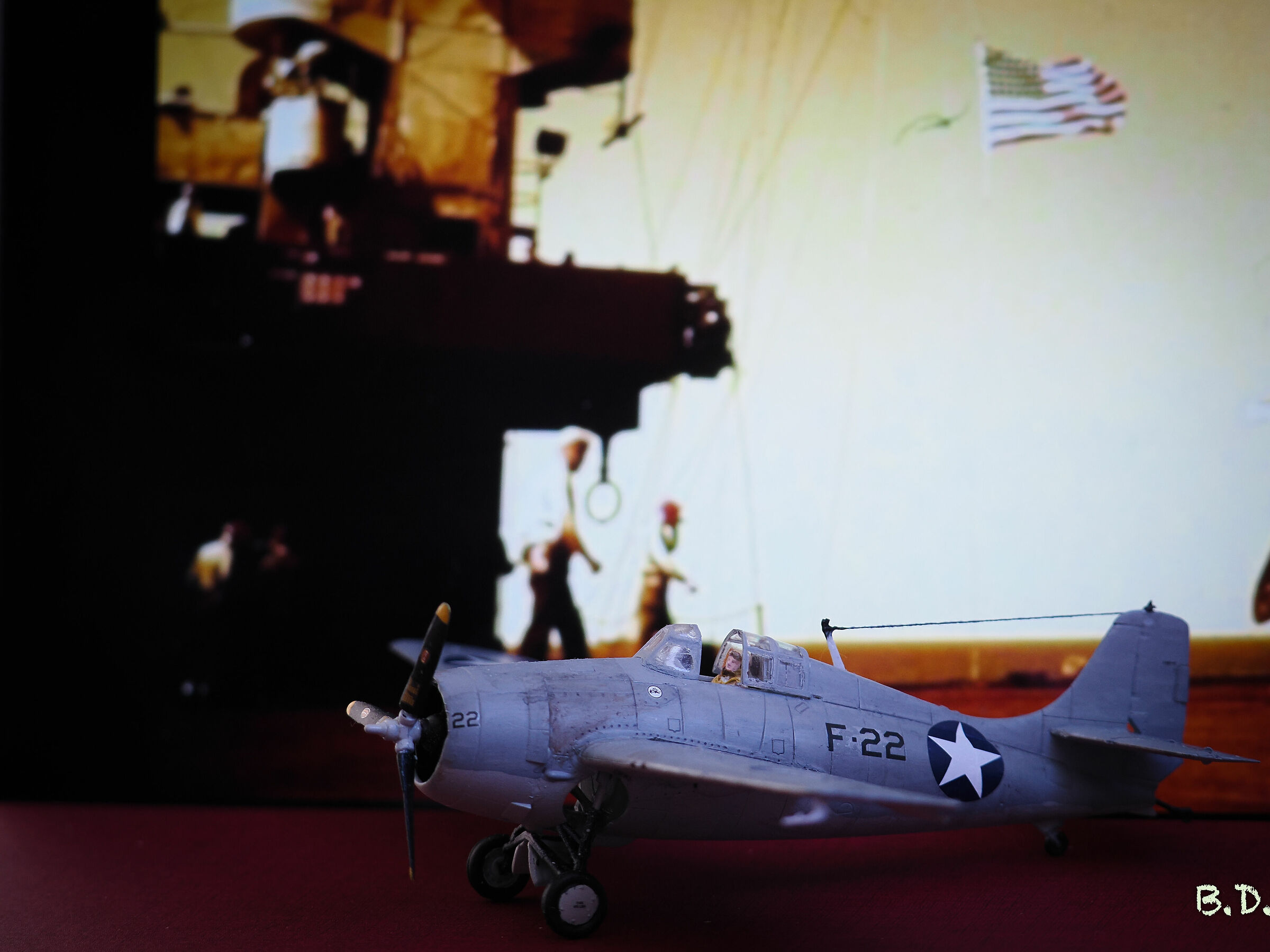 Modellino autocostruito Grumman Wildcat 1942