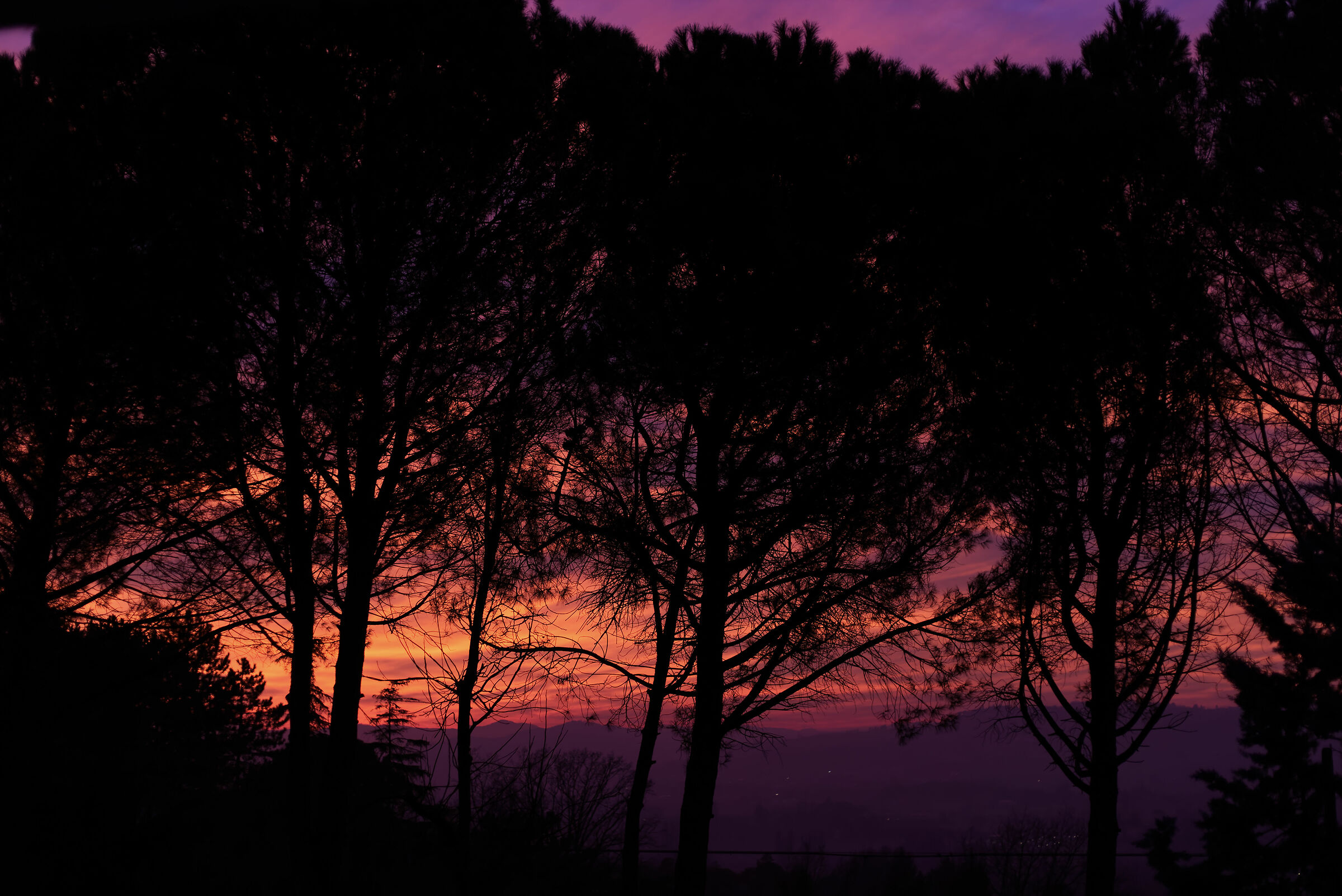 Red in the evening...