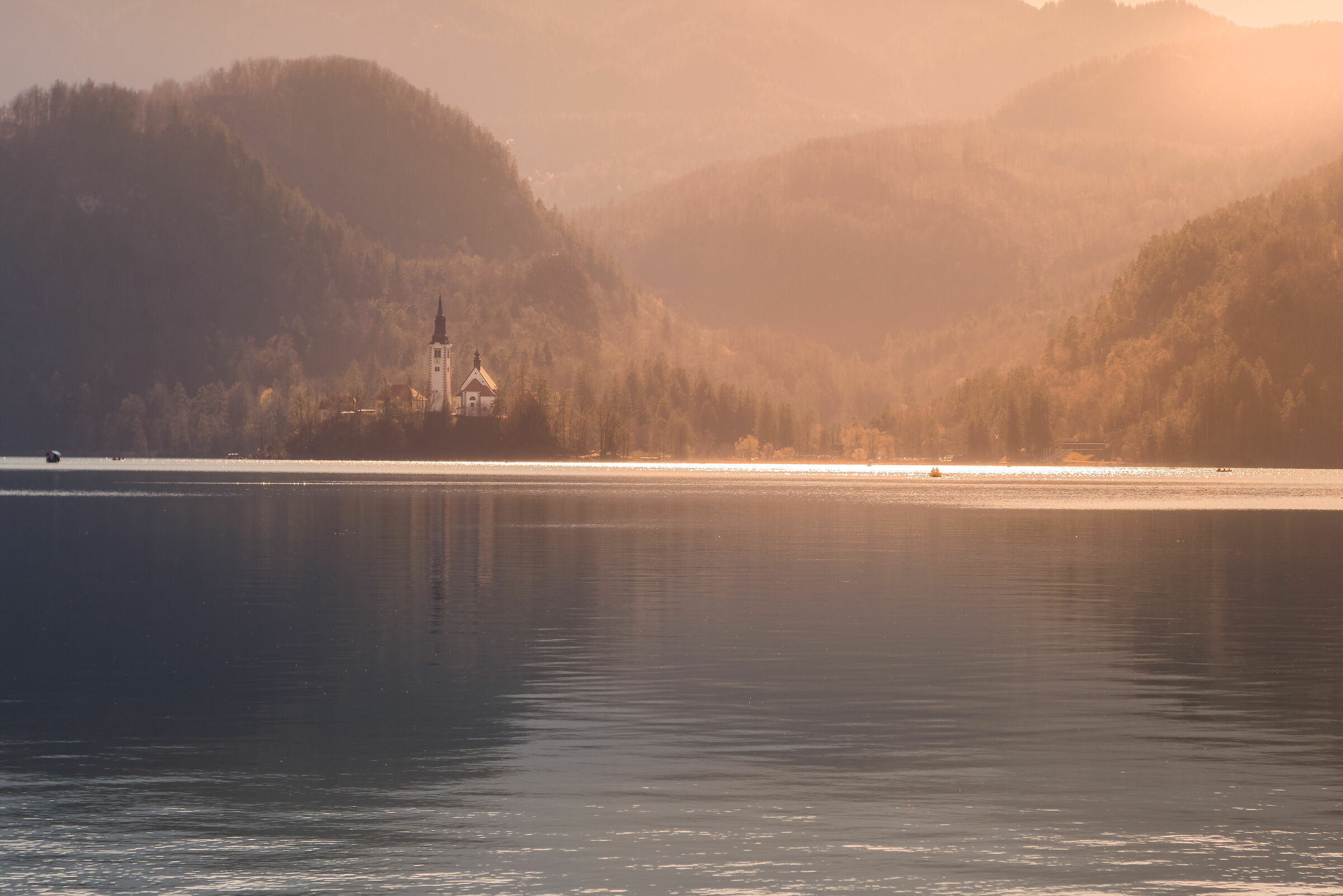 Golden hour sul Lago di Bled