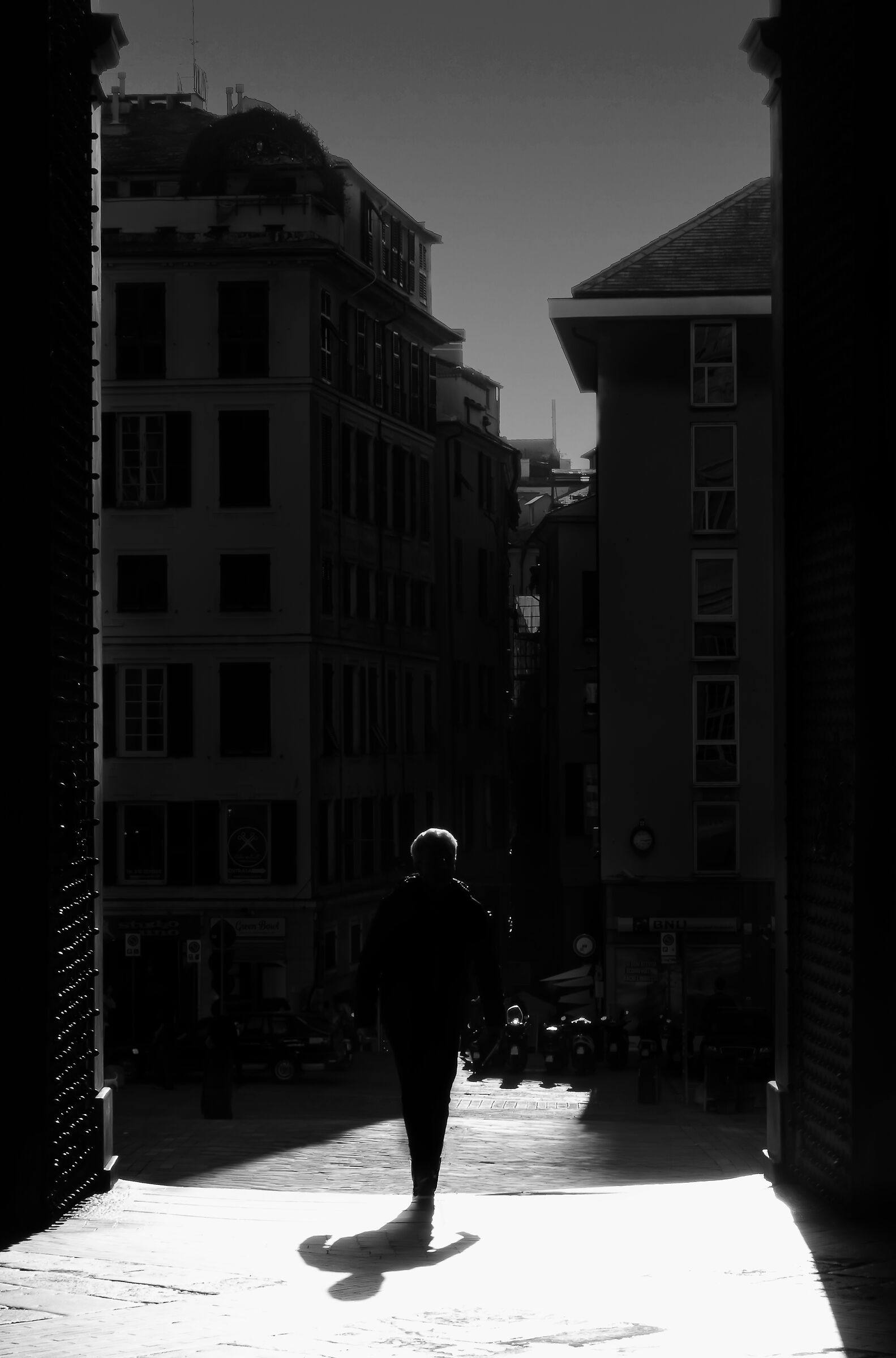 With the sun behind you