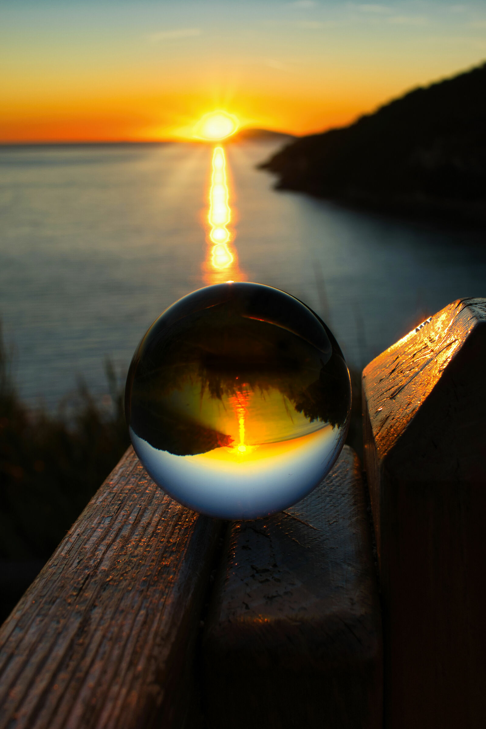 Sunset Lensball
