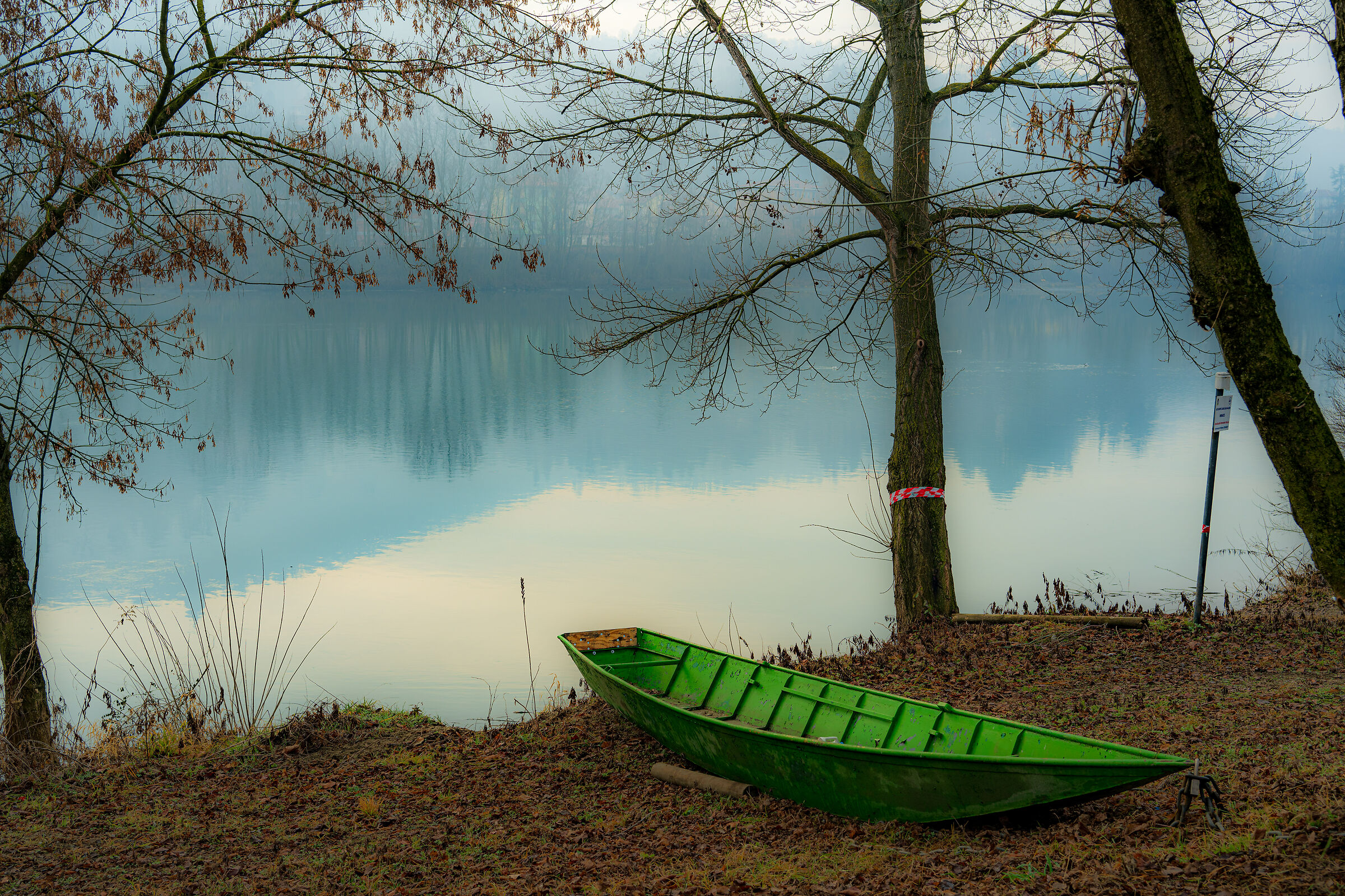 Barca sul Po a San Mauro To