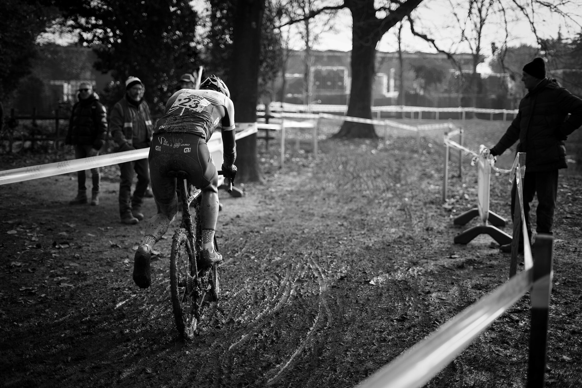 Fleeing through the mud